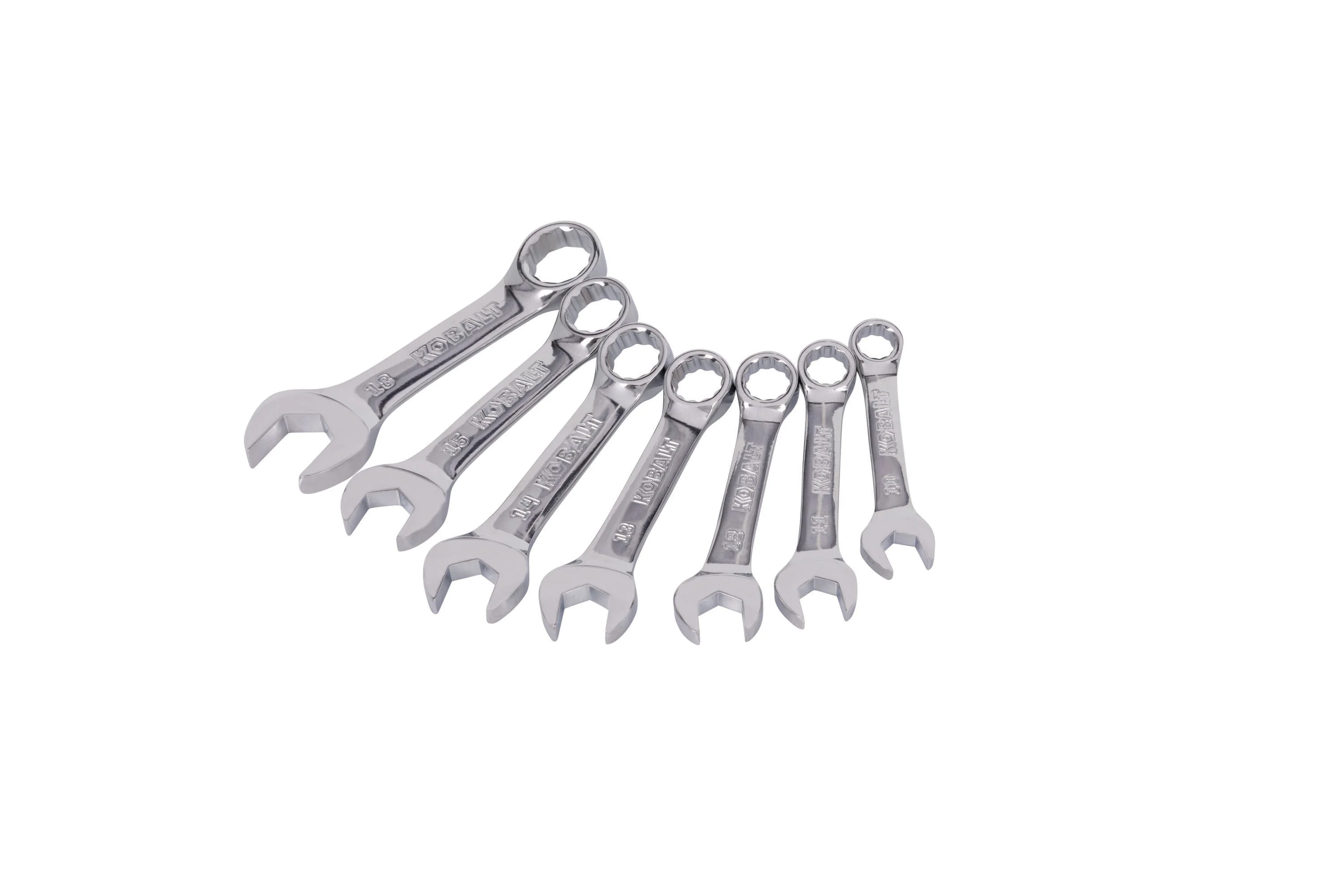 7 -Piece Set 12-point Metric Standard Combination Wrench Includes Hard Case