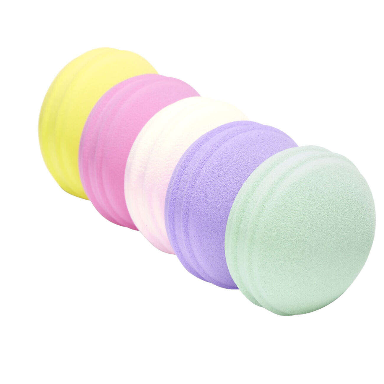 Lot de 5 éponges à maquillage forme macaron