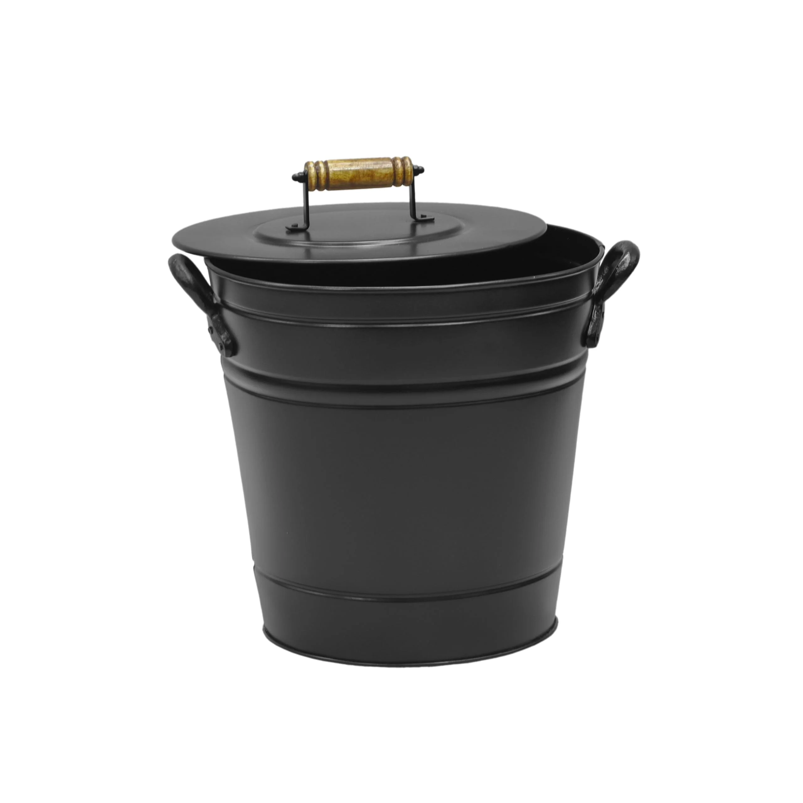 Tangkula 3 Gallon Ash Bucket with Lid for Fire Pits Wood Burning Stoves