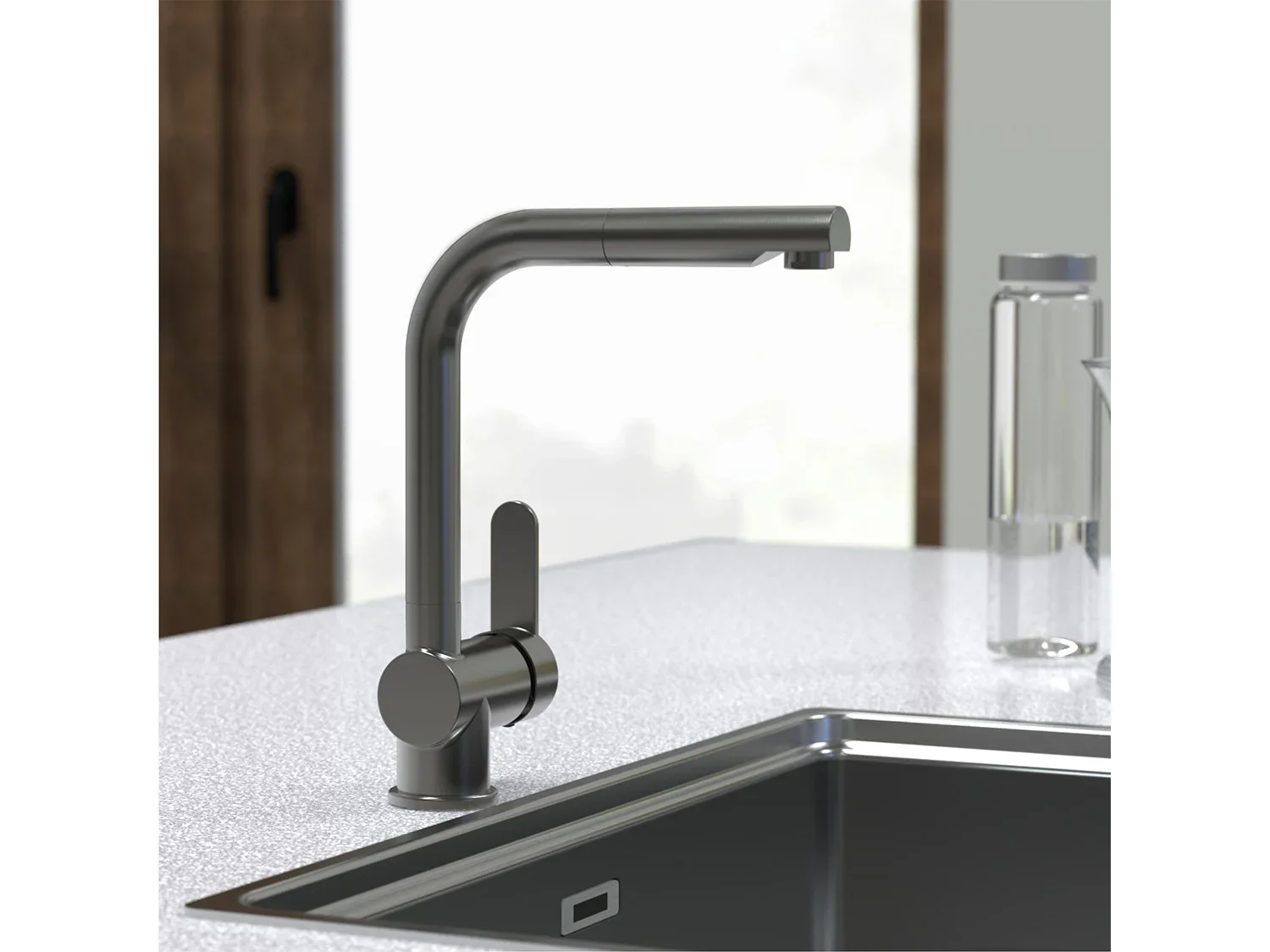 Schtte Mitigeur robinet de cuisine LONDON, avec bec extensible