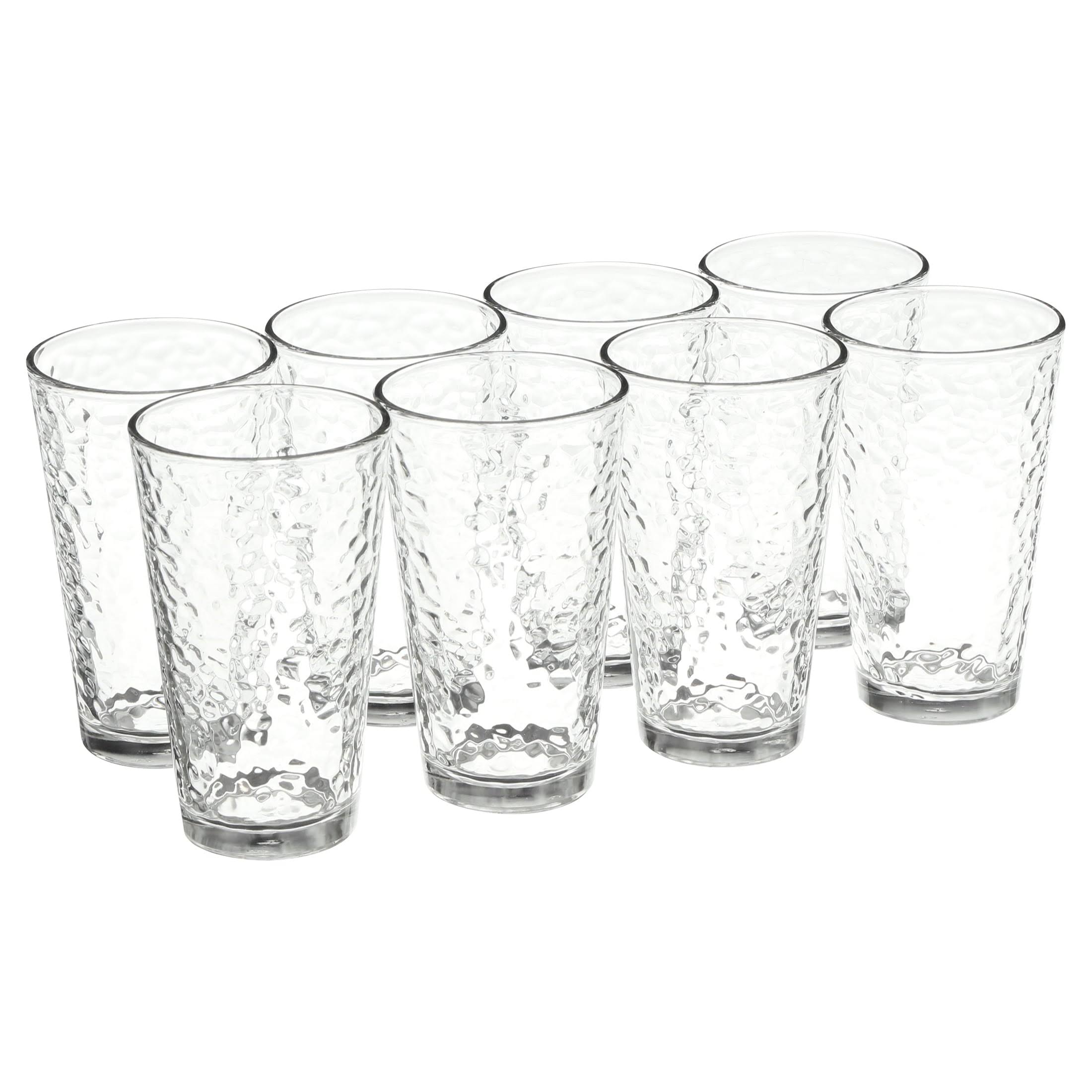 Libbey 8pc Vintage Frost Glasses, Clear