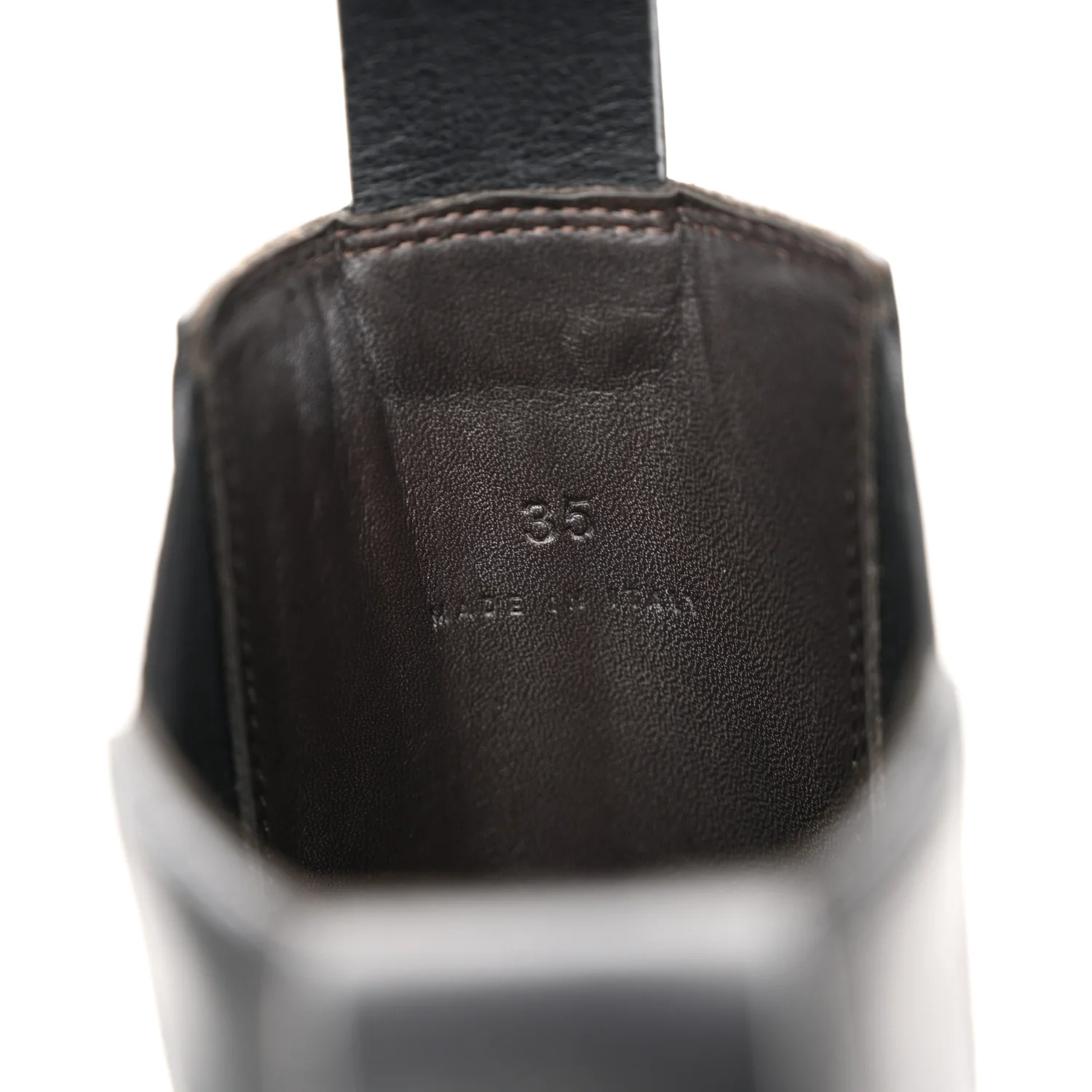 Calfskin The Tire Chelsea Boots 35 Black Green