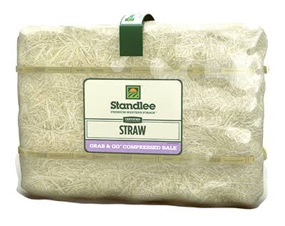 Standlee Hay 1600-20121-0-0 50 lbs. Straw Grab N Go Compressed Bale