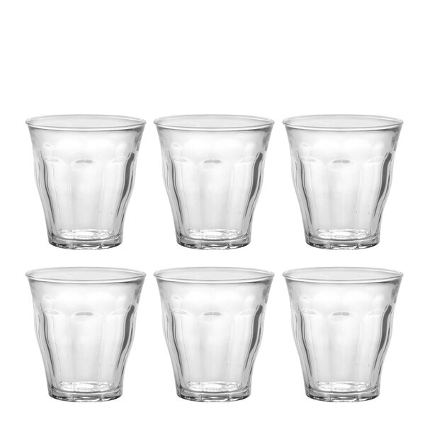 Picardie vannglass 20 cl 6 stk klar
