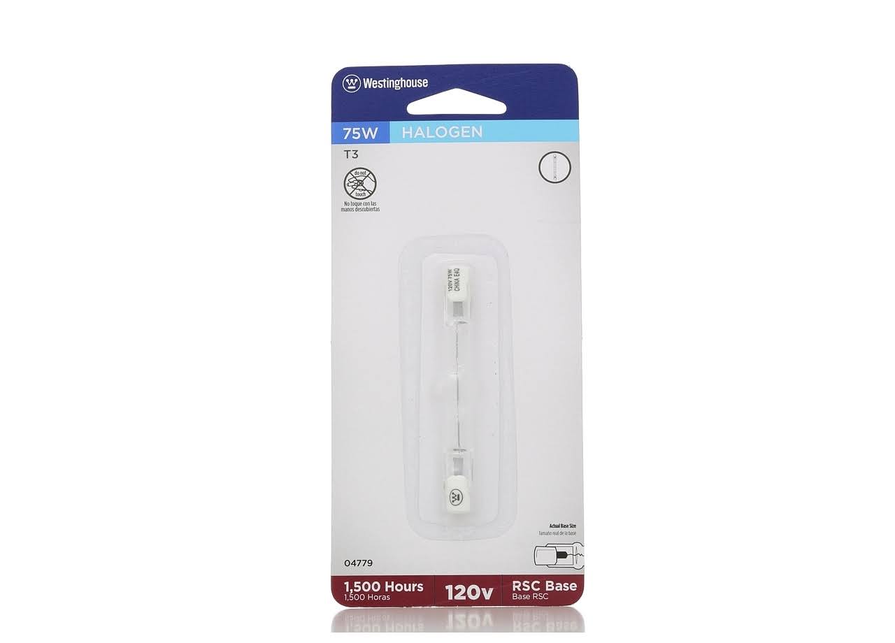 Westinghouse Light Bulb, Halogen, Double-Ended, 75 Watts