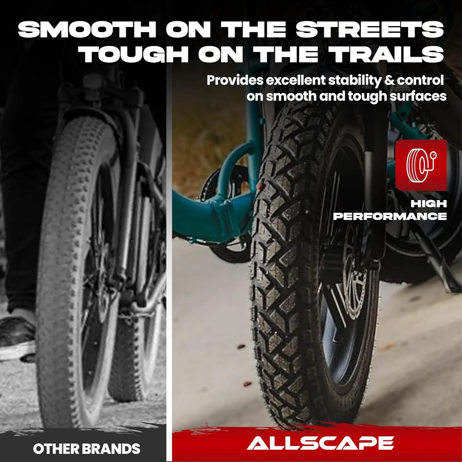 Heavy Duty 20x4 Bike Tire + Tube Includes 2 Tires for Optimal Performance(20 x 4) - Image 8