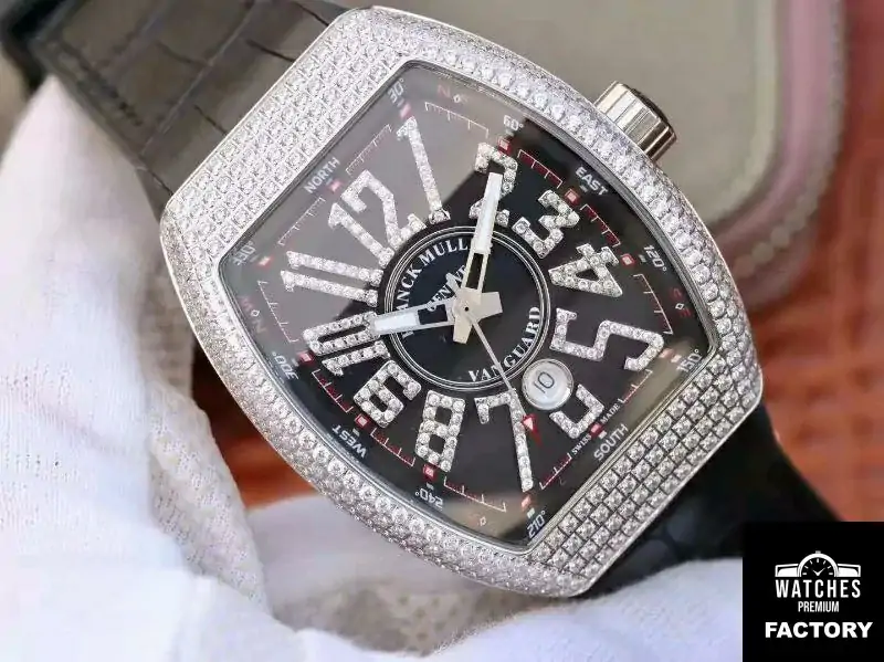 Franck Muller Vanguard V45.SC.DT.D.NBR.CD.5N.NR Black Dial