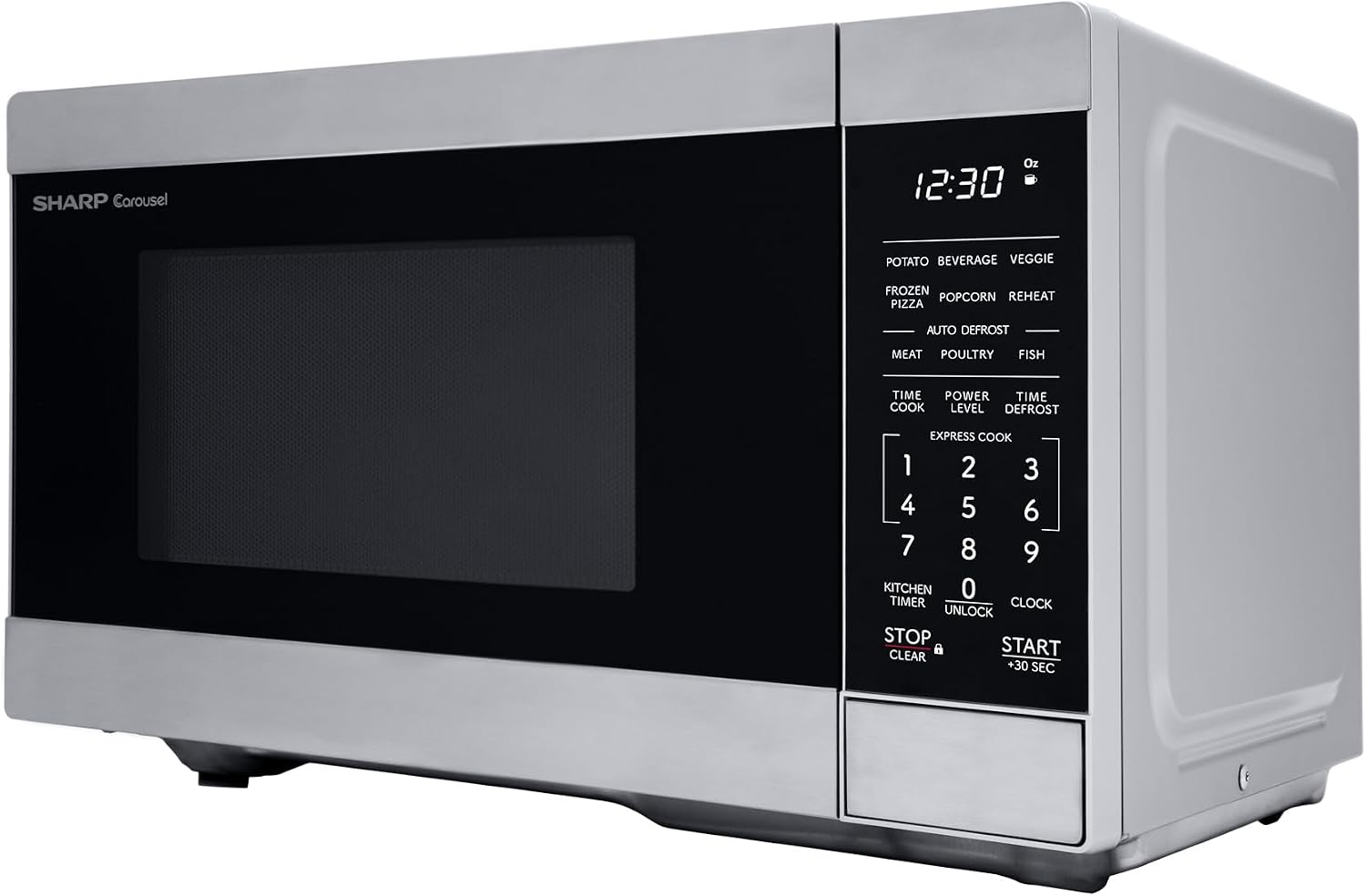 Sharp SMC0962KS 0.9 cu900W Stainless Steel Countertop Microwave Oven