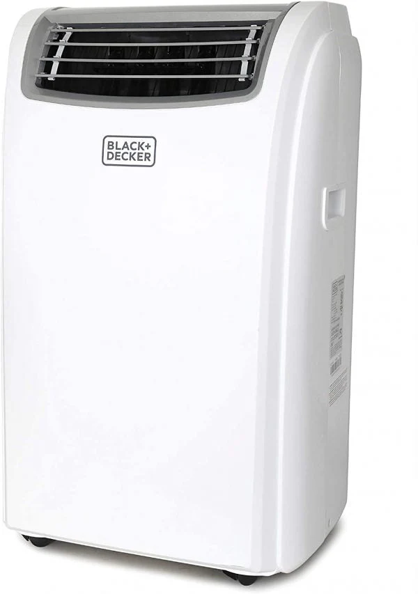 Climatiseur portable BLACK+DECKER 14 000 BTU avec chauffage et télécommande, blanc
