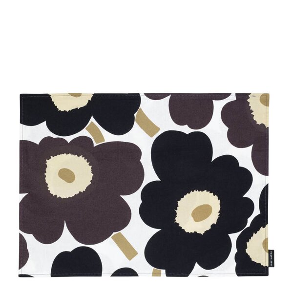 Pieni Unikko bordbrikke 31x42 cm hvit/grå/beige