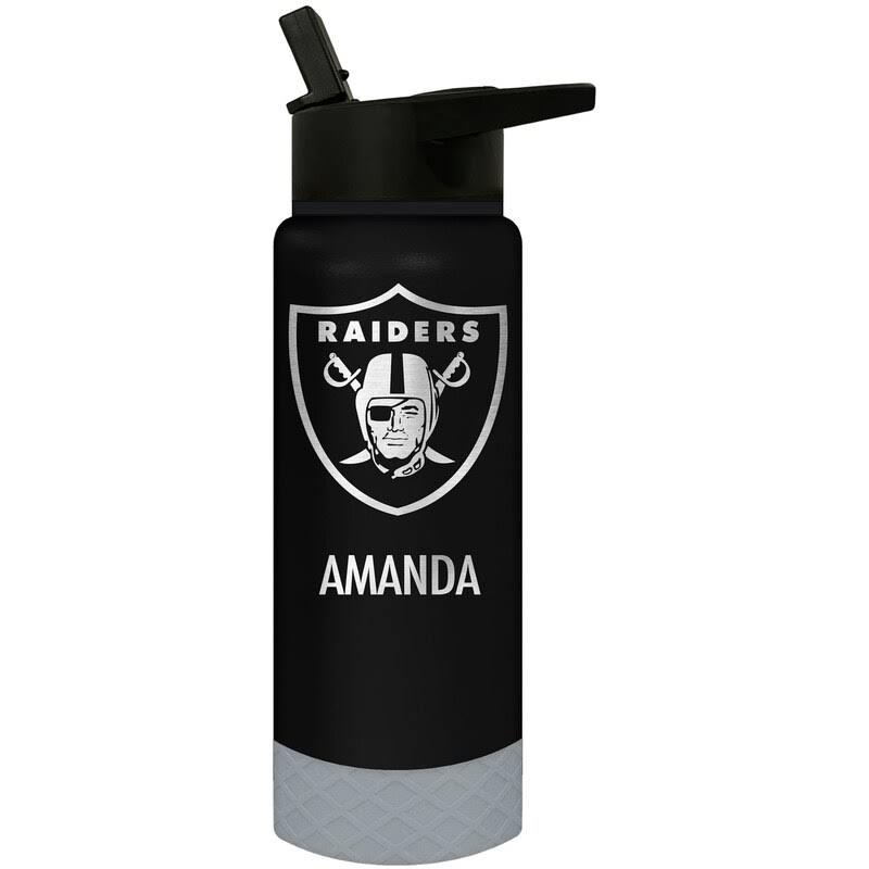 Las Vegas Raiders 24oz. Personalized Jr. Thirst Water Bottle
