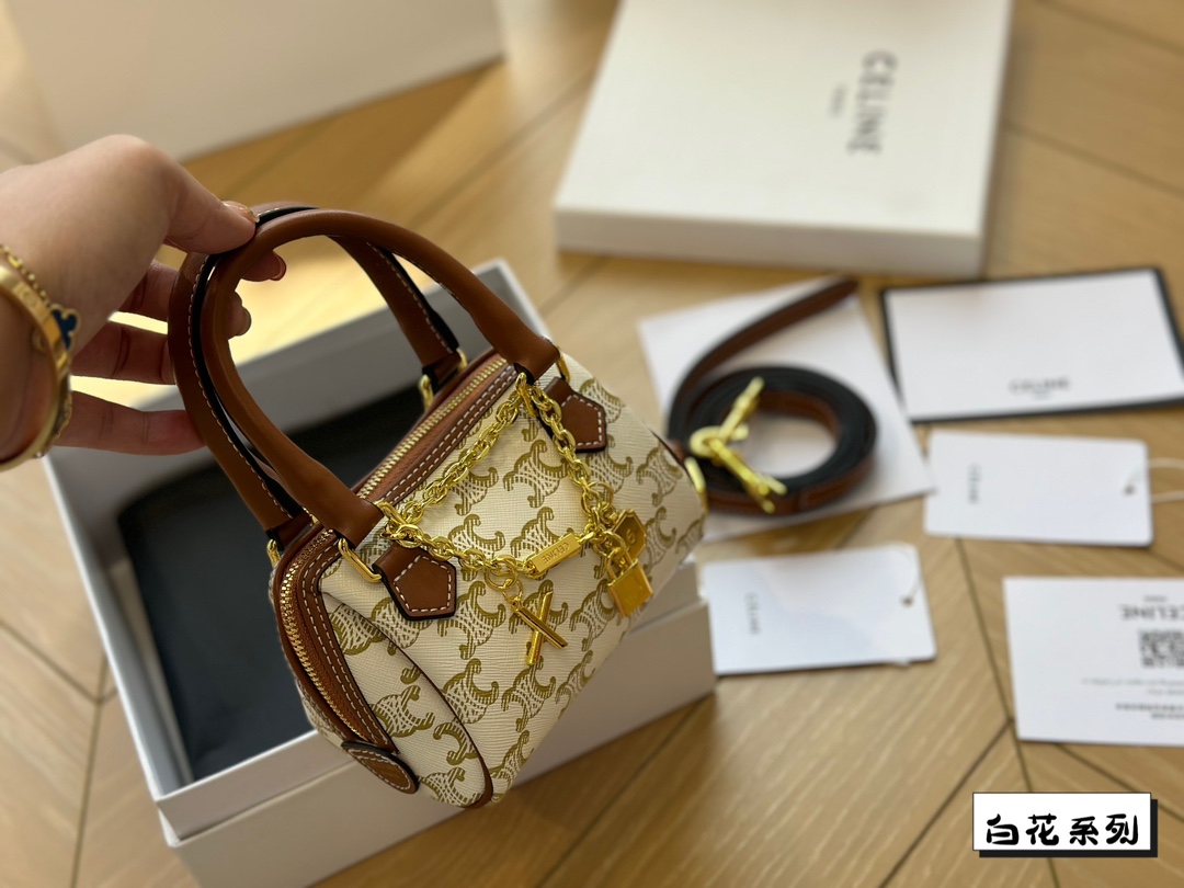 Ce new arrival boston bag size: 14*10 cm