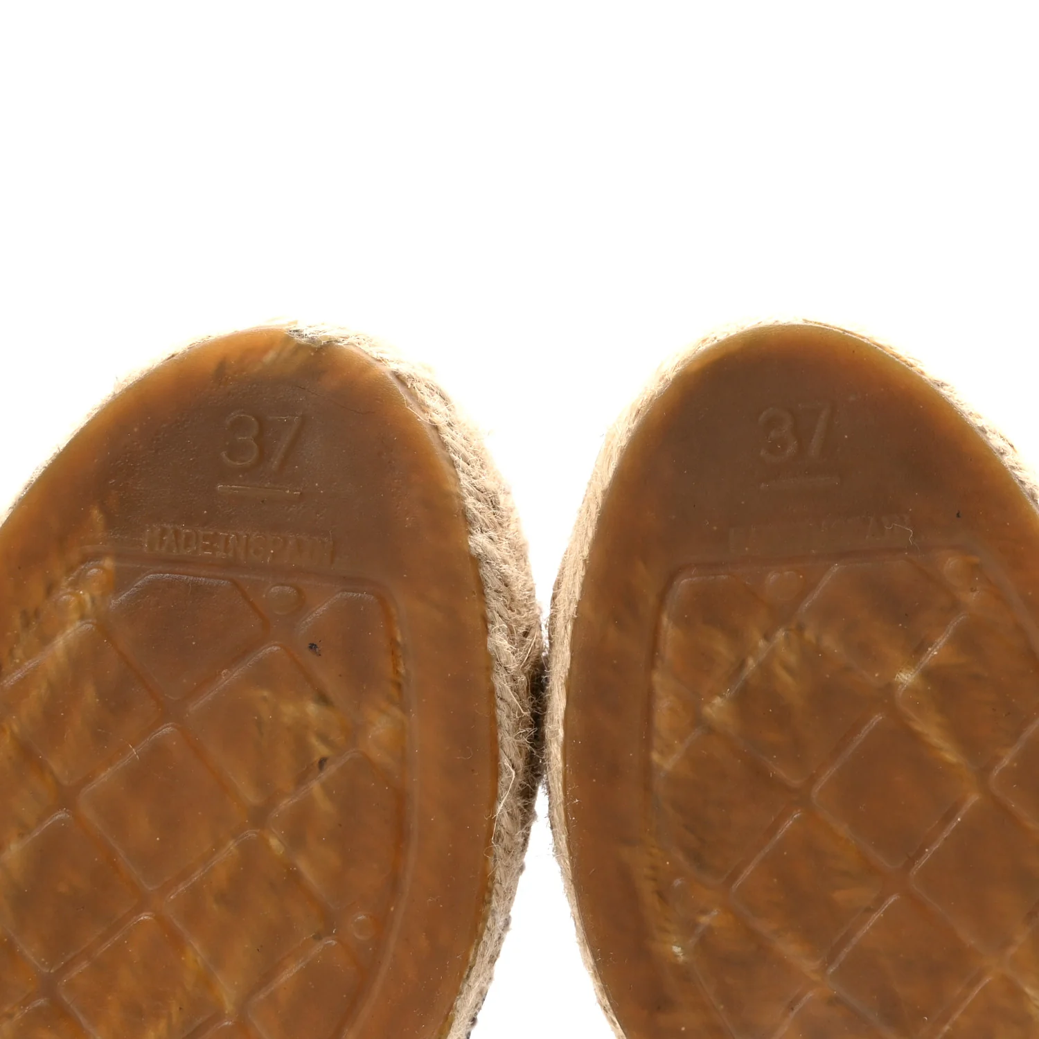 Lambskin CC Espadrilles 37 Black