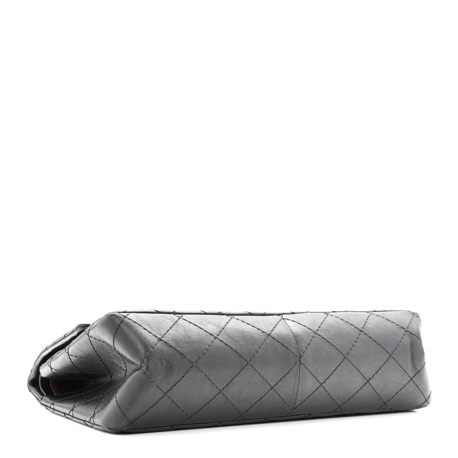 Aged Calfskin Quilted 2.55 Reissue 226 Flap Black