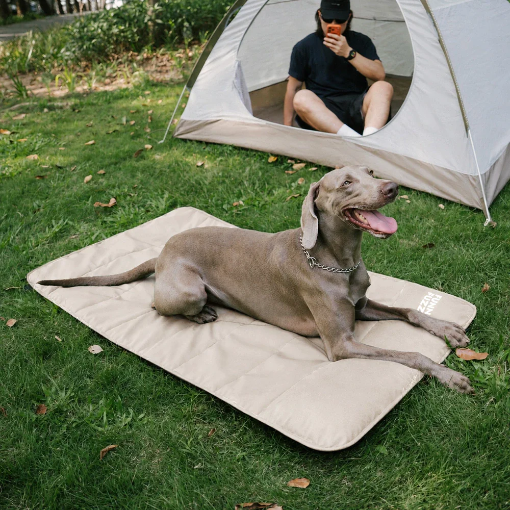 Foldable Elevated Dog Bed With Waterproof Mat-Urban Roaming