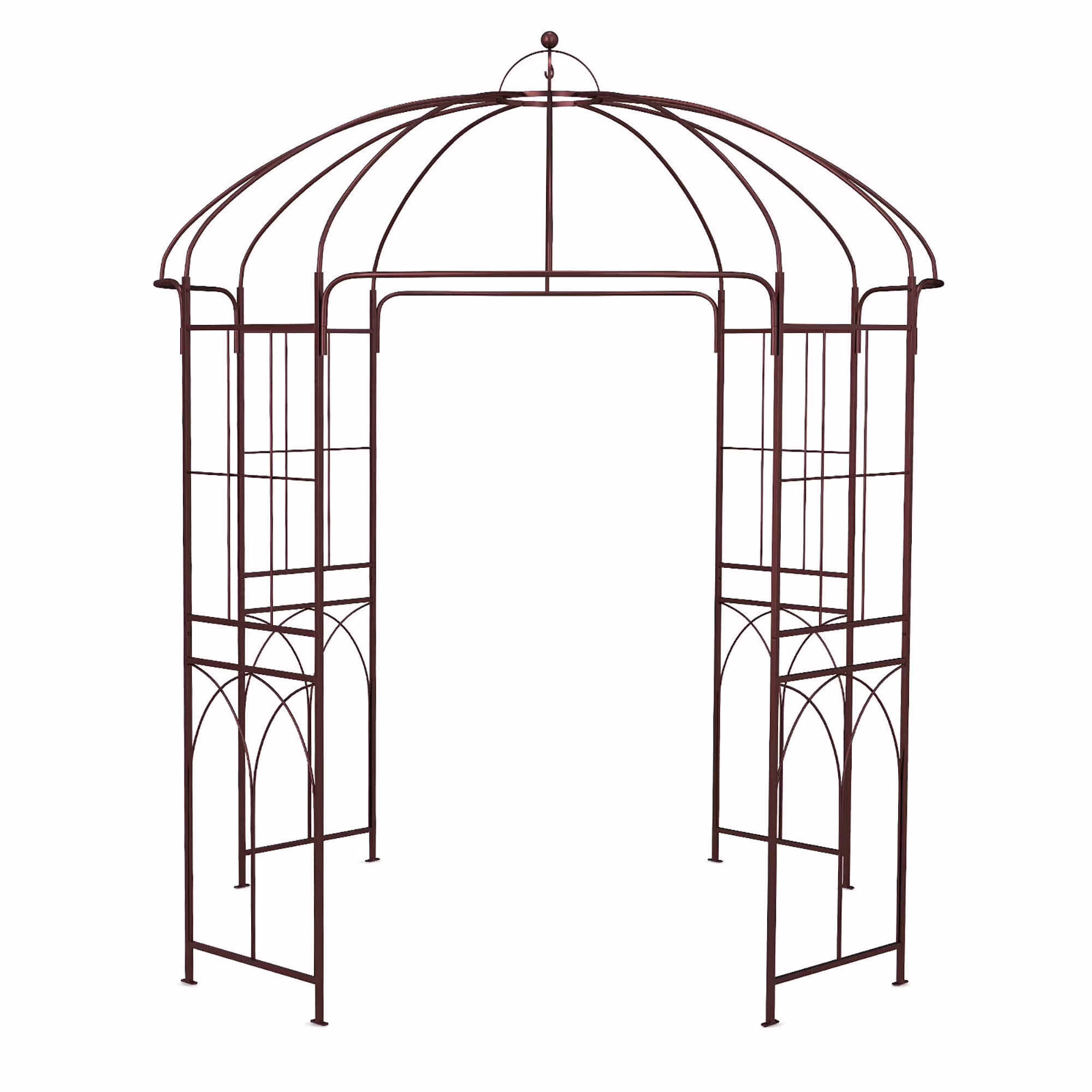 Gymax Birdcage Shape Garden Arbor Pergola Climbing Plants Stand Rack for Wedding Party