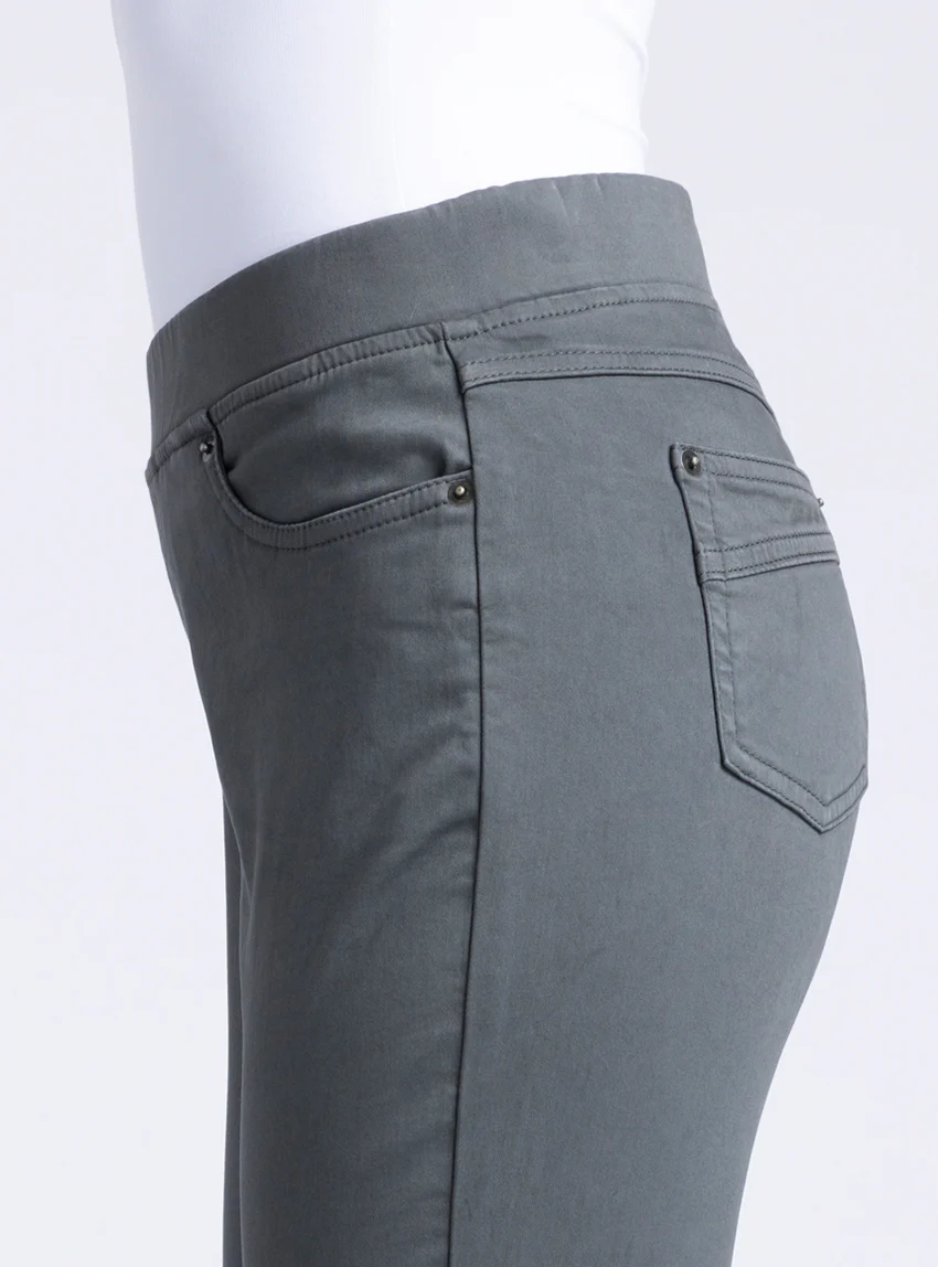 Pantalon jegging femme gris bronze