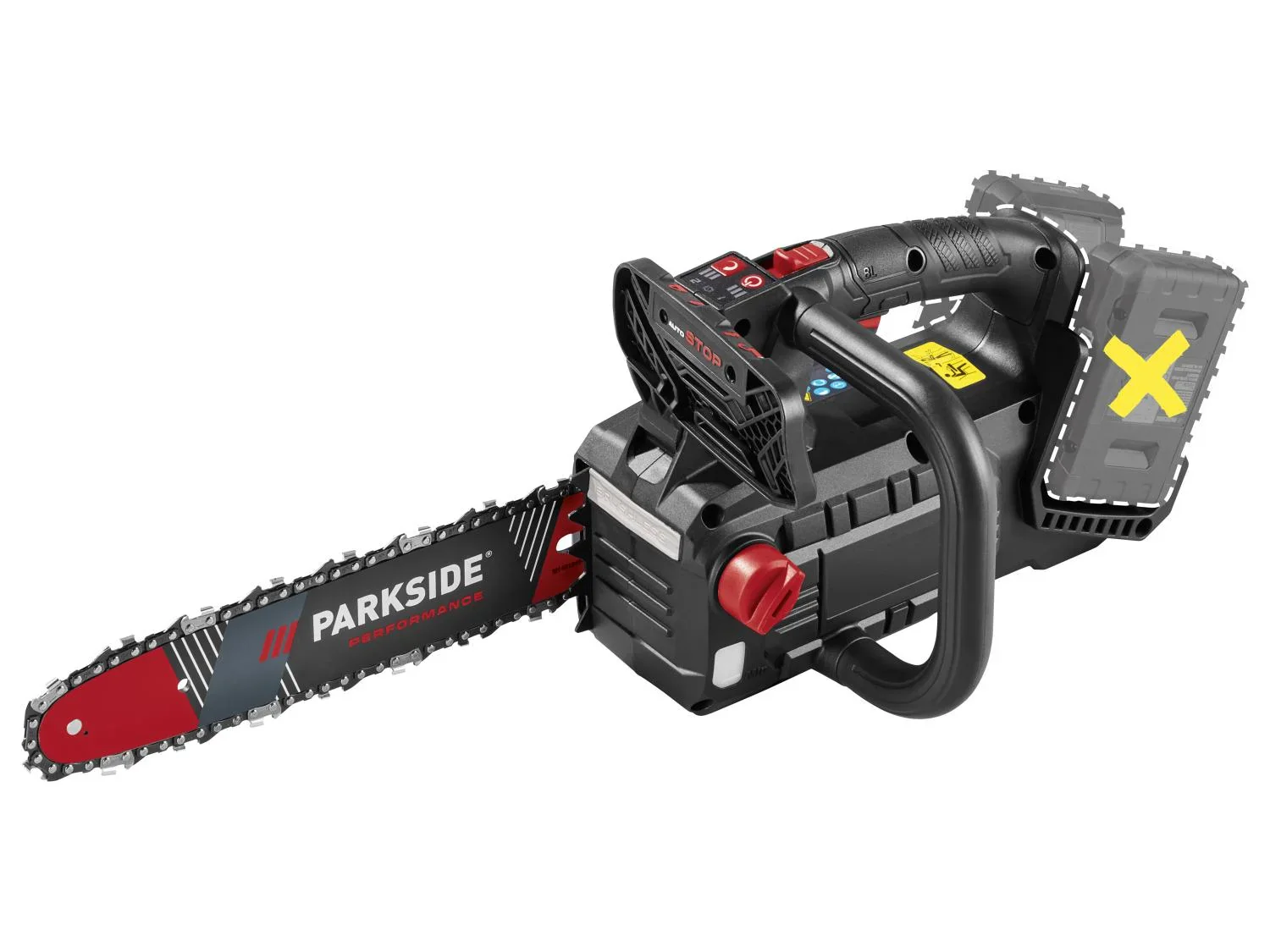 PARKSIDE PERFORMANCE Trononneuse dlagage sans fil PPAKS 40-Li B2, guide 35 cm, 40 V