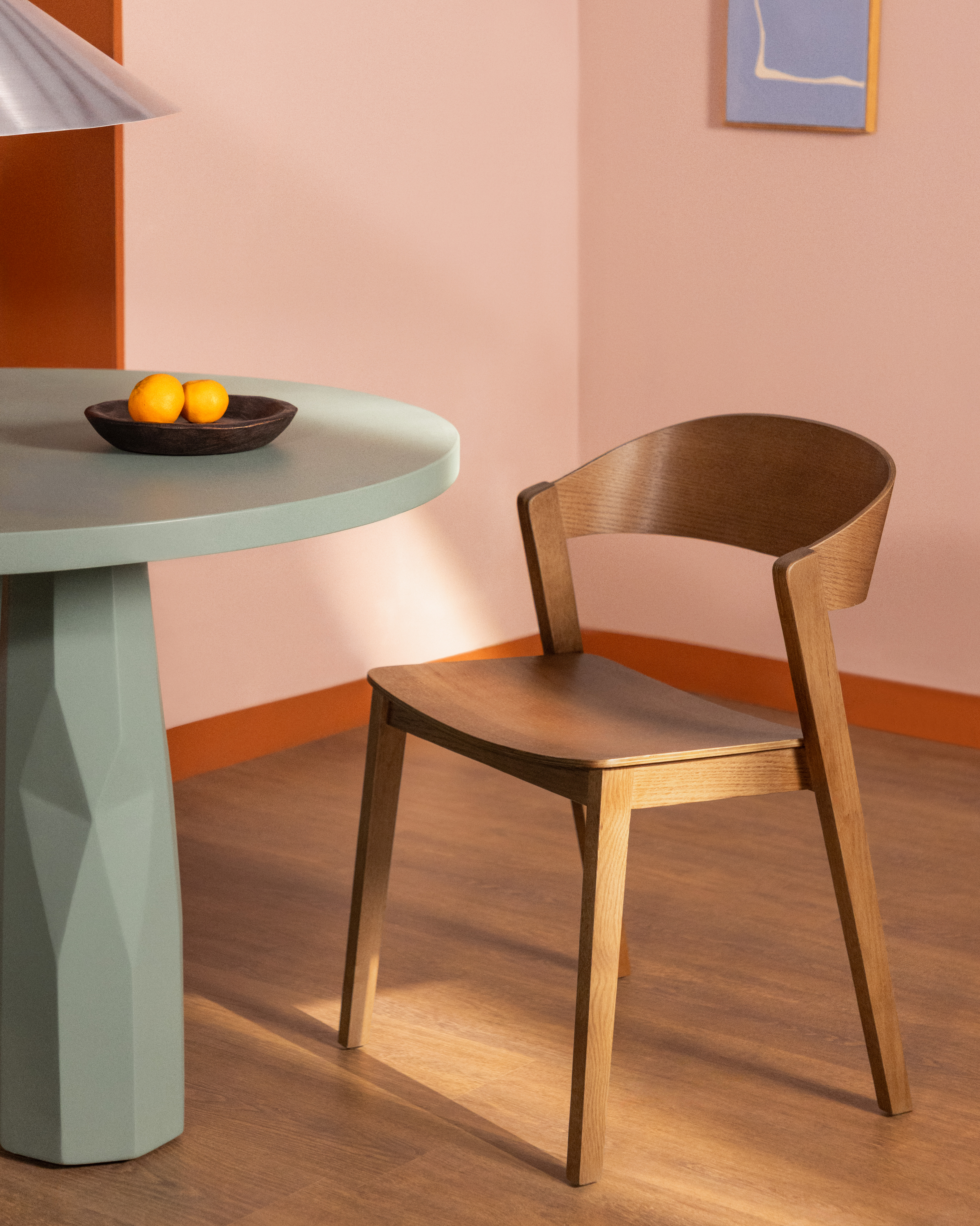 Laly - Pack 2 Sillas de Comedor de Madera de Roble Laly