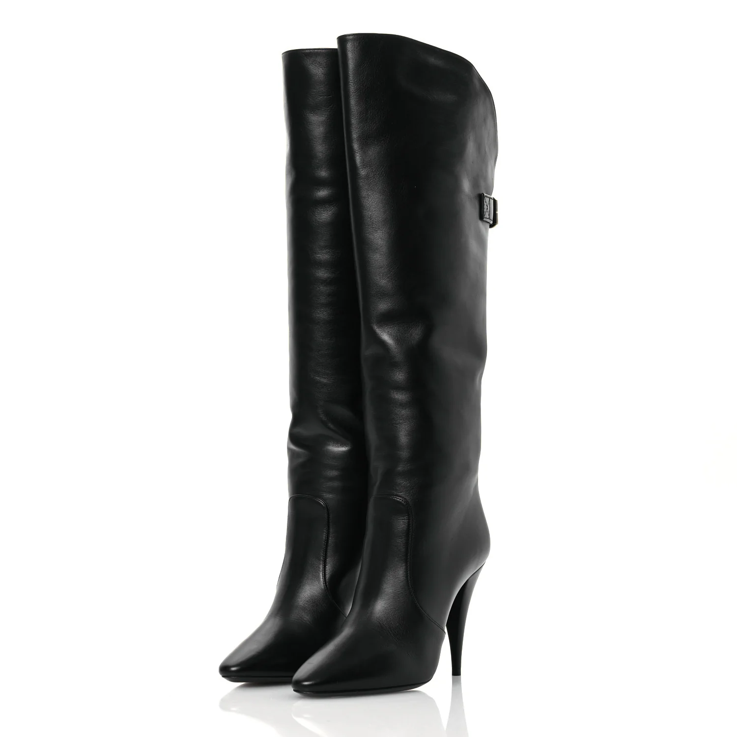 Lambskin Koller 110 Tall Boots 36.5 Black