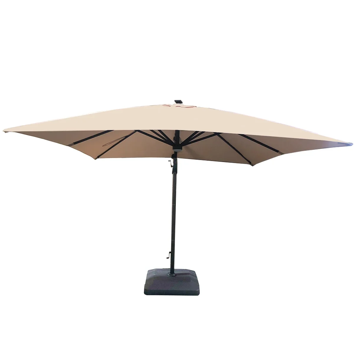 Garden Winds Replacement Canopy Top Cover Compatible with The 10ft Square Solar Umbrella - 1900783 - Riplock 500