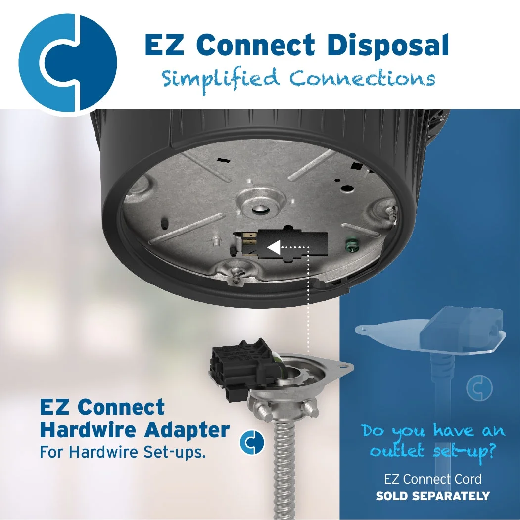 Evolution 1HP, 1 HP Garbage Disposal, Advanced Series EZ Connect Continuous Feed Food Waste Disposer - Image 5