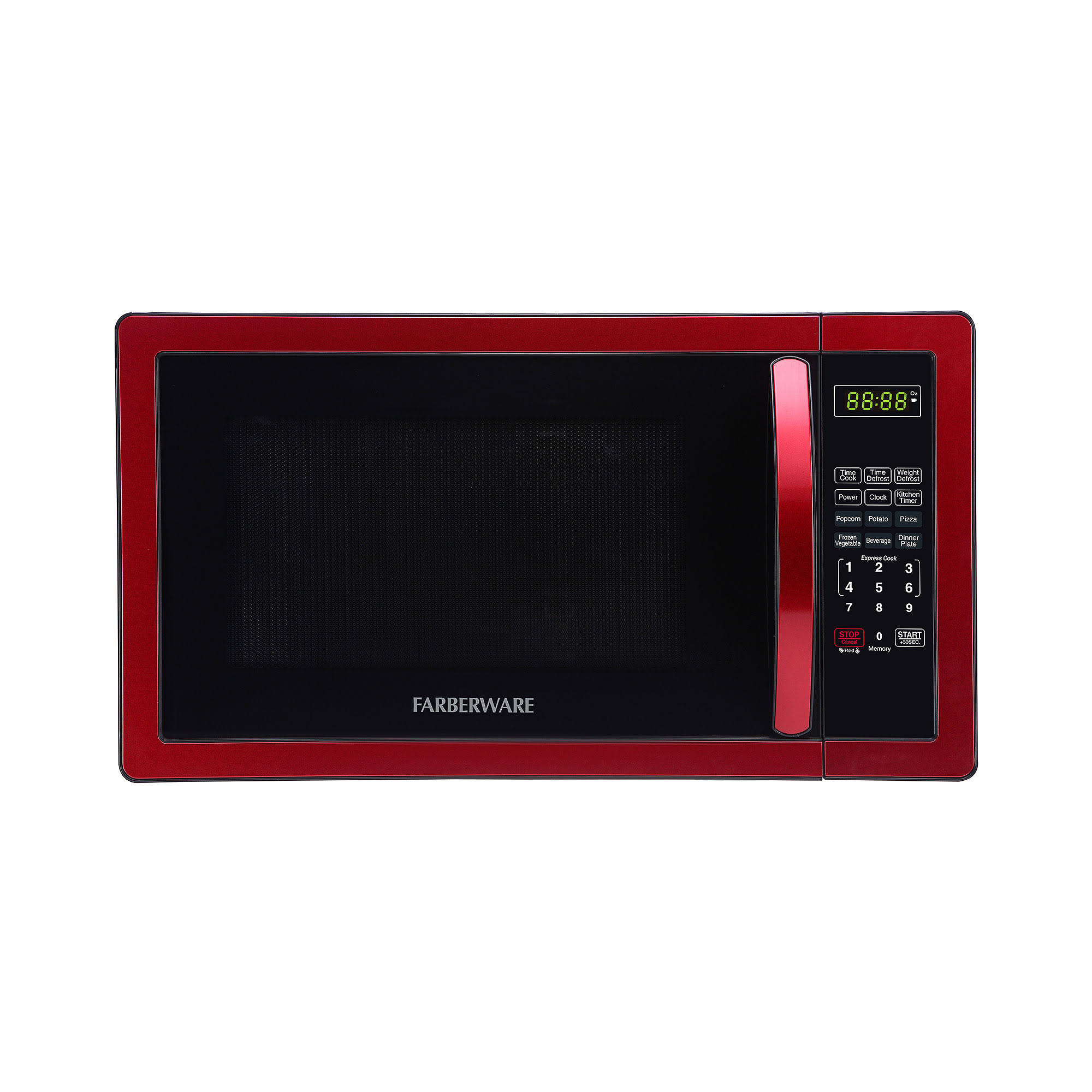 Farberware Classic 1.1 Cu. ft. 1000-Watt Microwave Oven Metallic Red