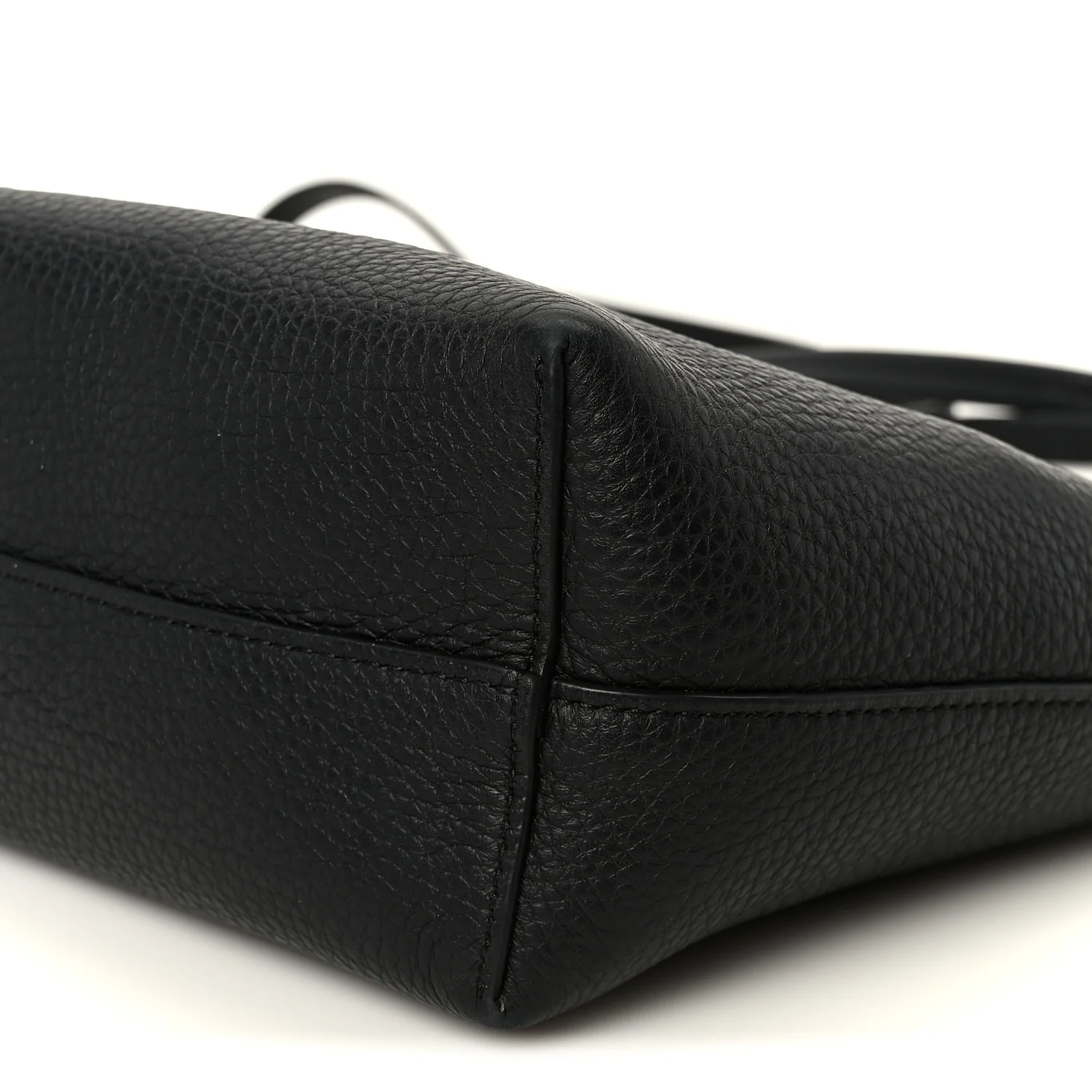 Grained Calfskin Small Park Tote Black