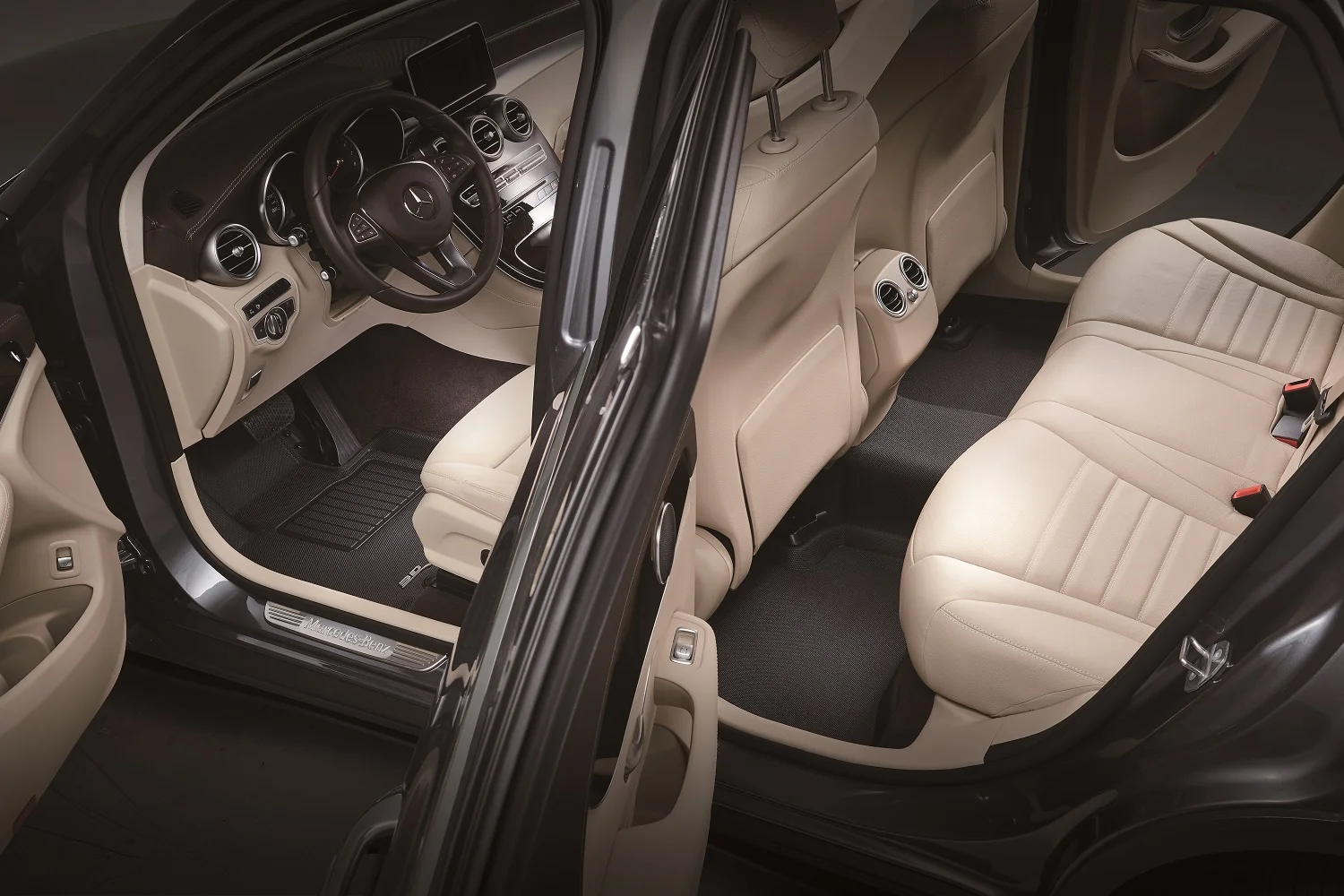 Custom Fit Kagu Floor Mat (Black) Compatible with Tesla Model 3 Highland 2024-2025 Full Set - Image 2