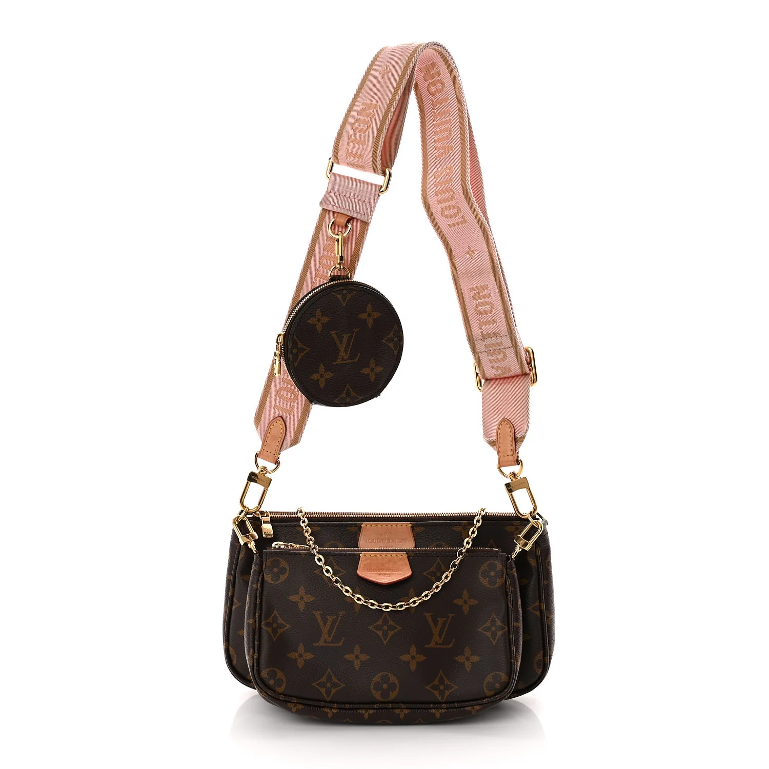Monogram Multi Pochette Accessories Rose Clair