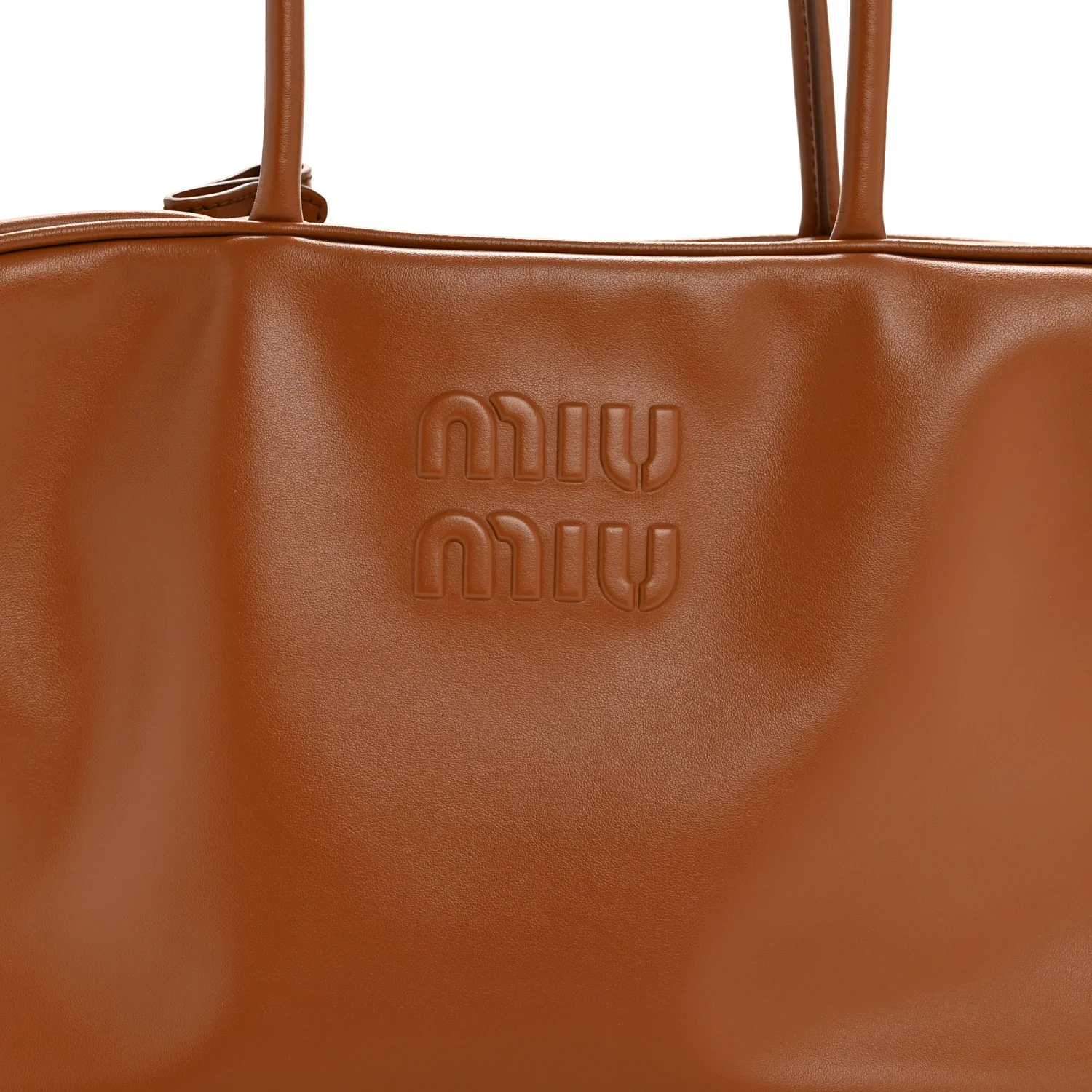 Soft Calf Softy Large Beau Top Handle Bag Cognac