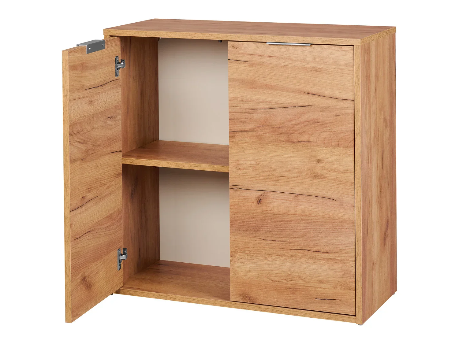 LIVARNO home Meuble bas Vrone, 80 x 80 x 35 cm, imitation chne