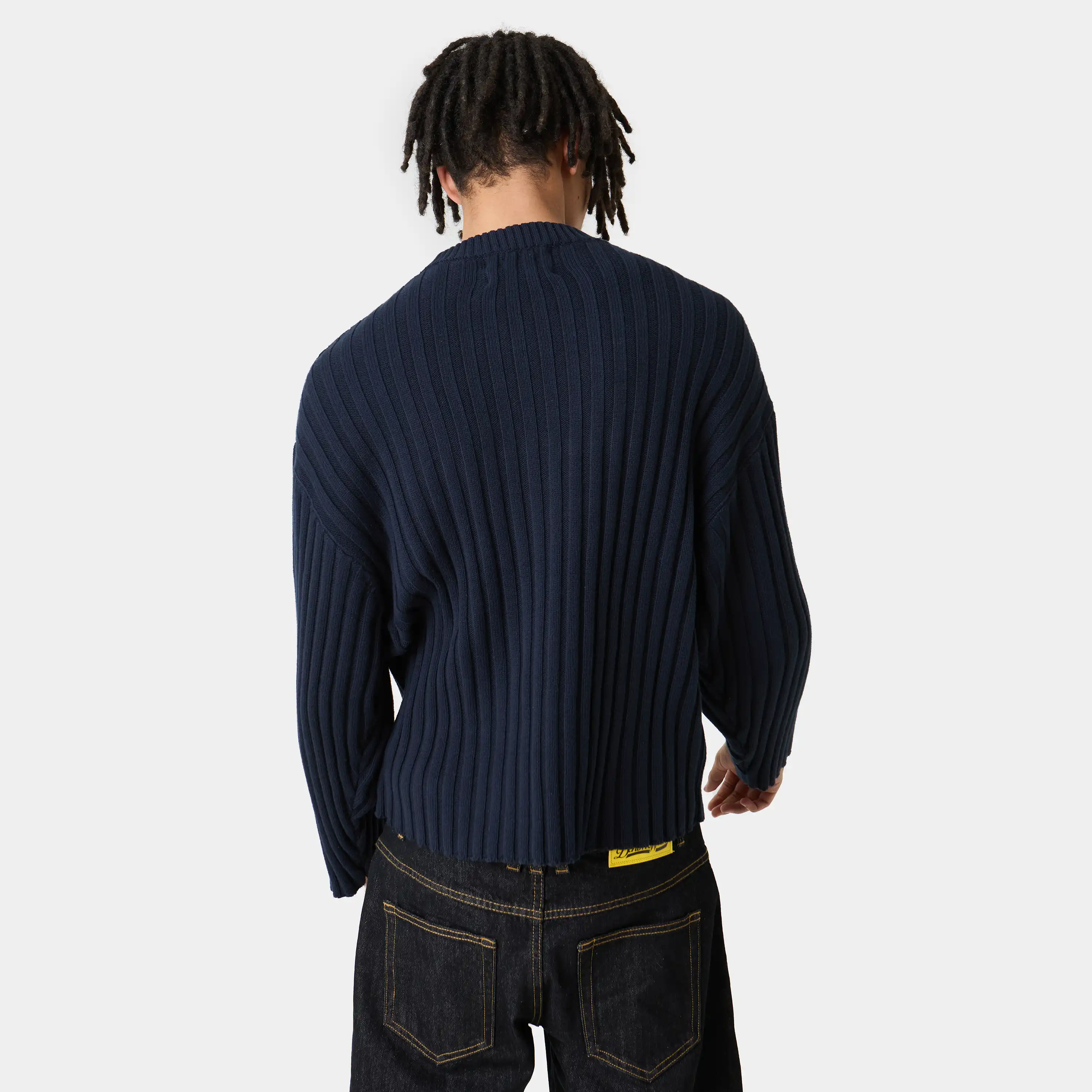 Tube Navy Knit Sweater