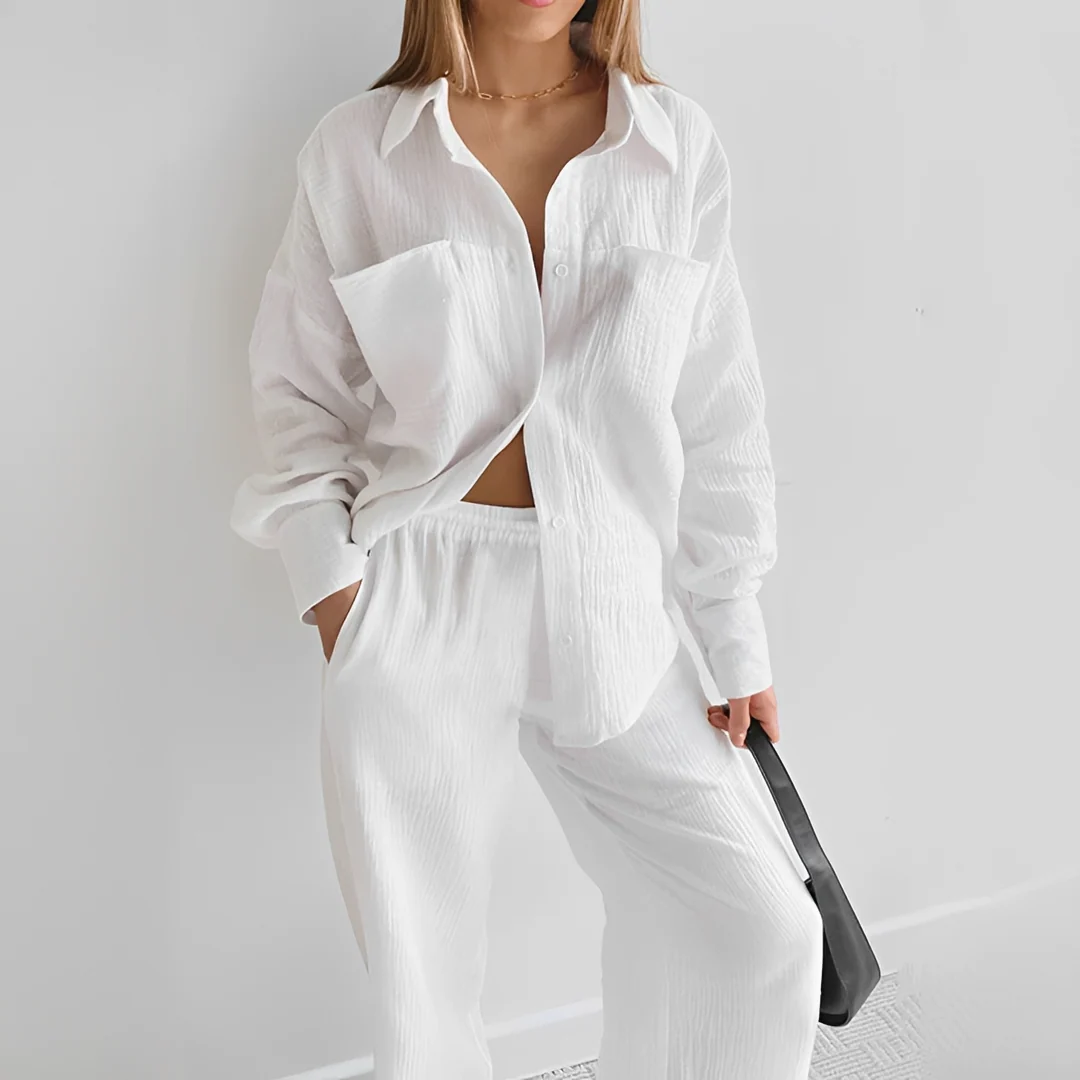 Lucille - Ensemble Relax Deux Pièces avec Pantalon