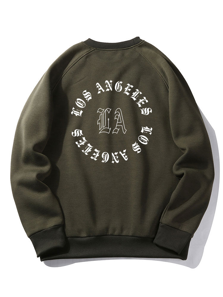 Sweat-shirt imprimé Los Angeles au dos