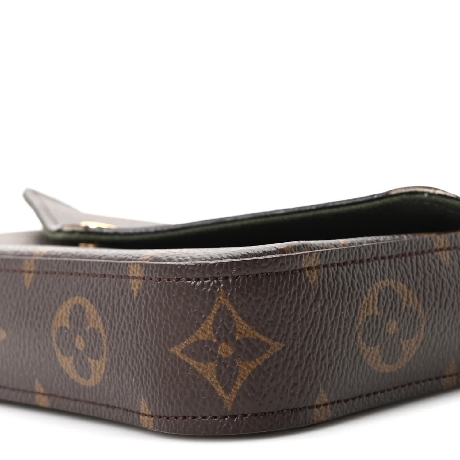 Monogram Felicie Strap & Go Kaki
