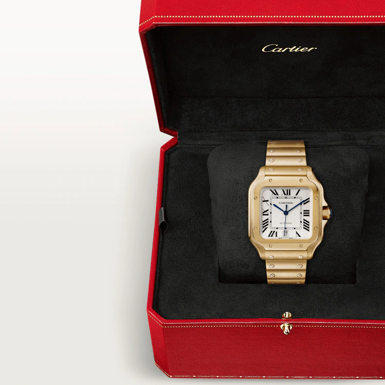 [Super Clone]SANTOS Gold 39.8mm