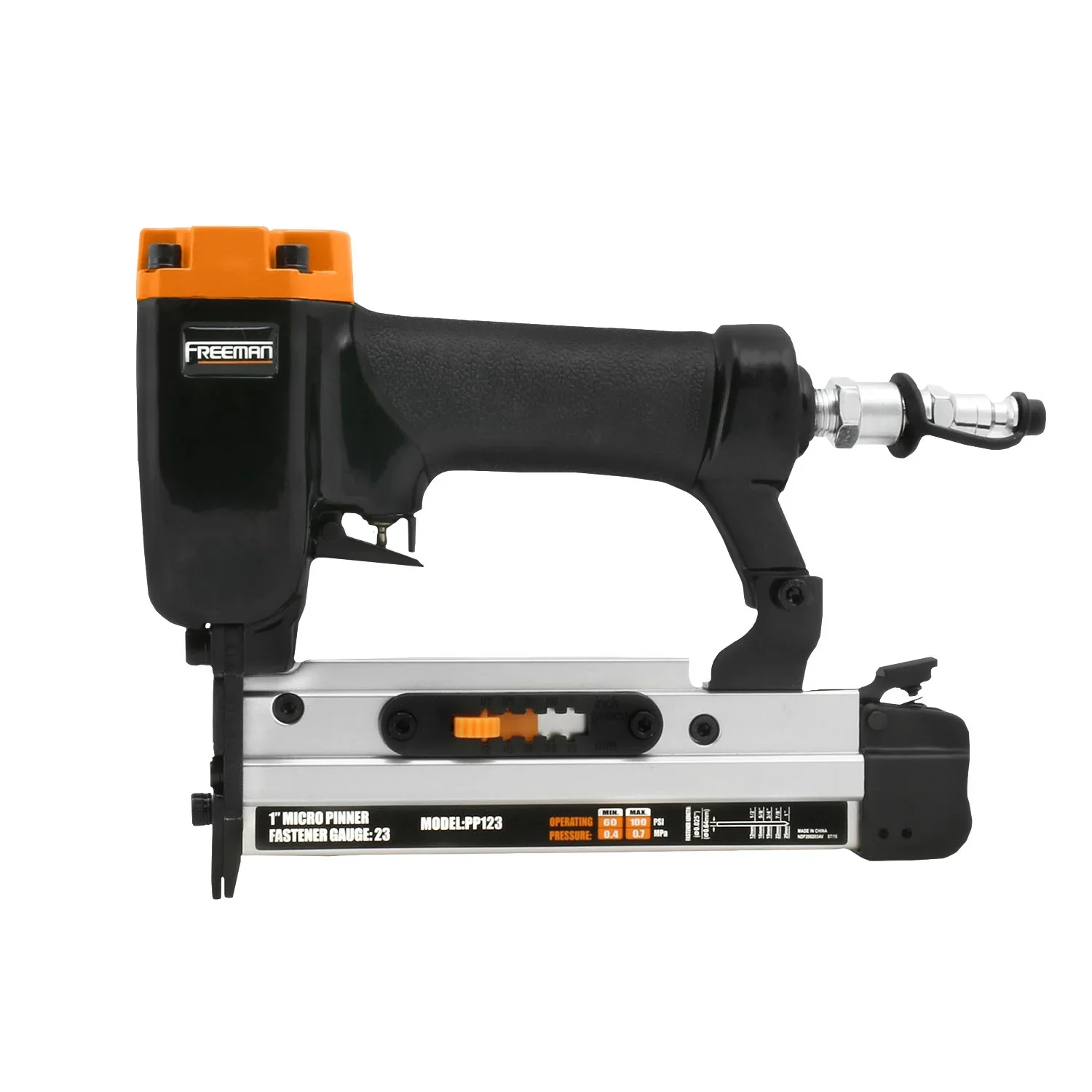 Freeman P4FNCB Pneumatic Finishing Nailer and Stapler Kit with Bag and Fasteners (4-Piece)