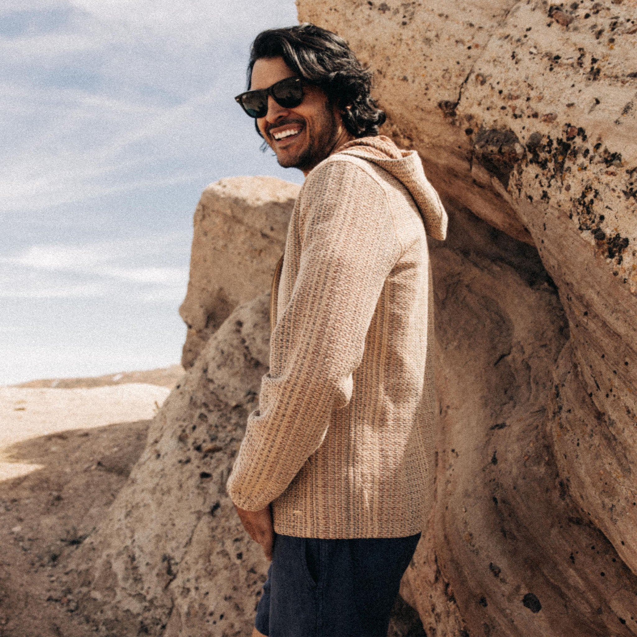 La veste Riptide à rayures Baja