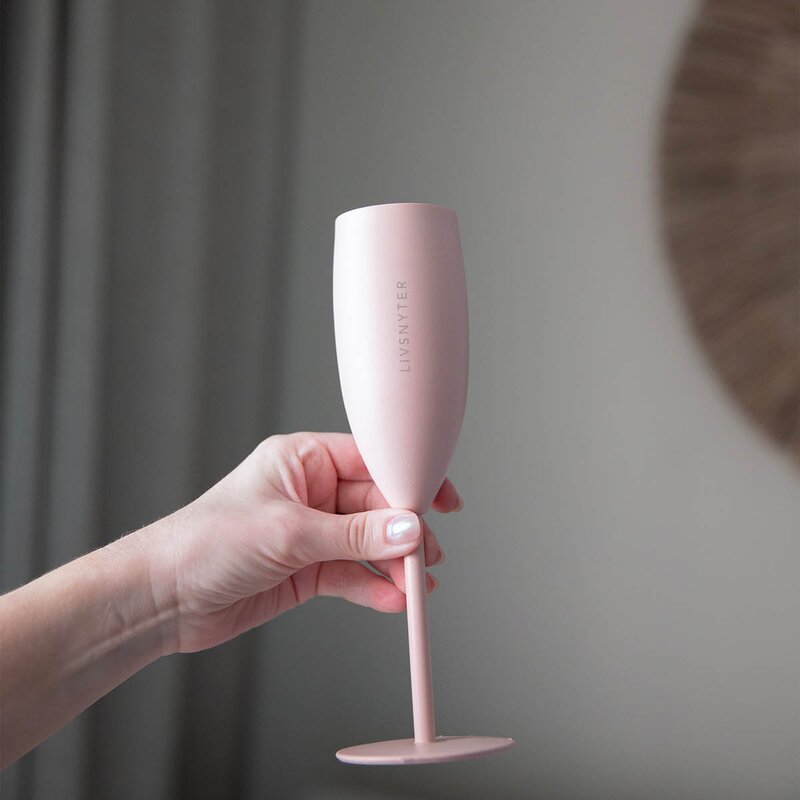 Termo champagneglass LIVSNYTER 12 cl dus rosa