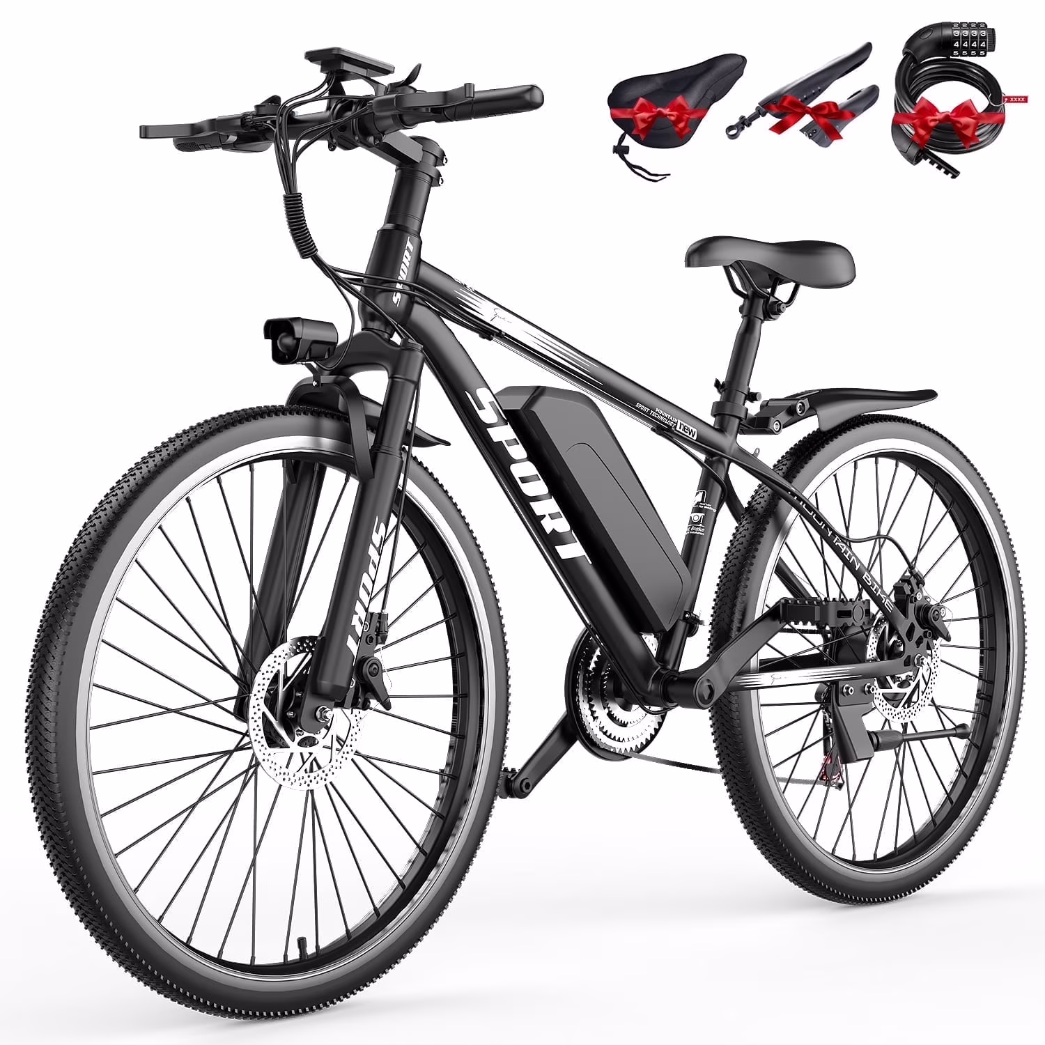AZHAR Electric Bike for Adults, 26