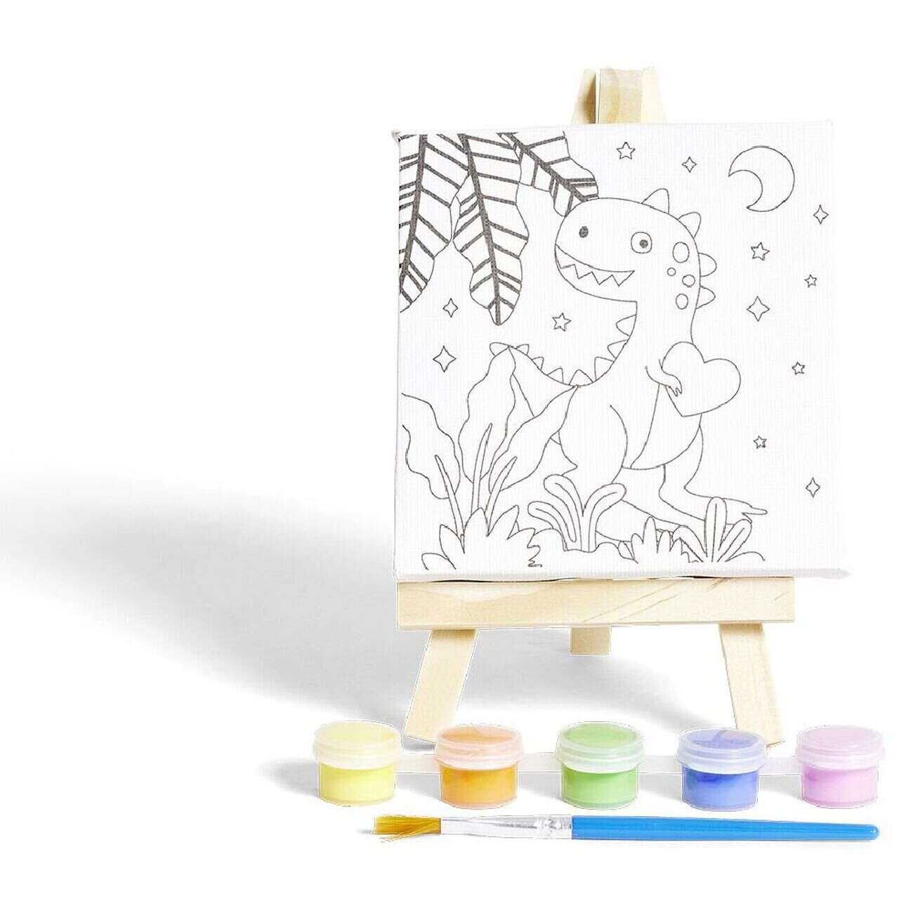 Toile à peindre avec accessoires inclus 15,5x10cm