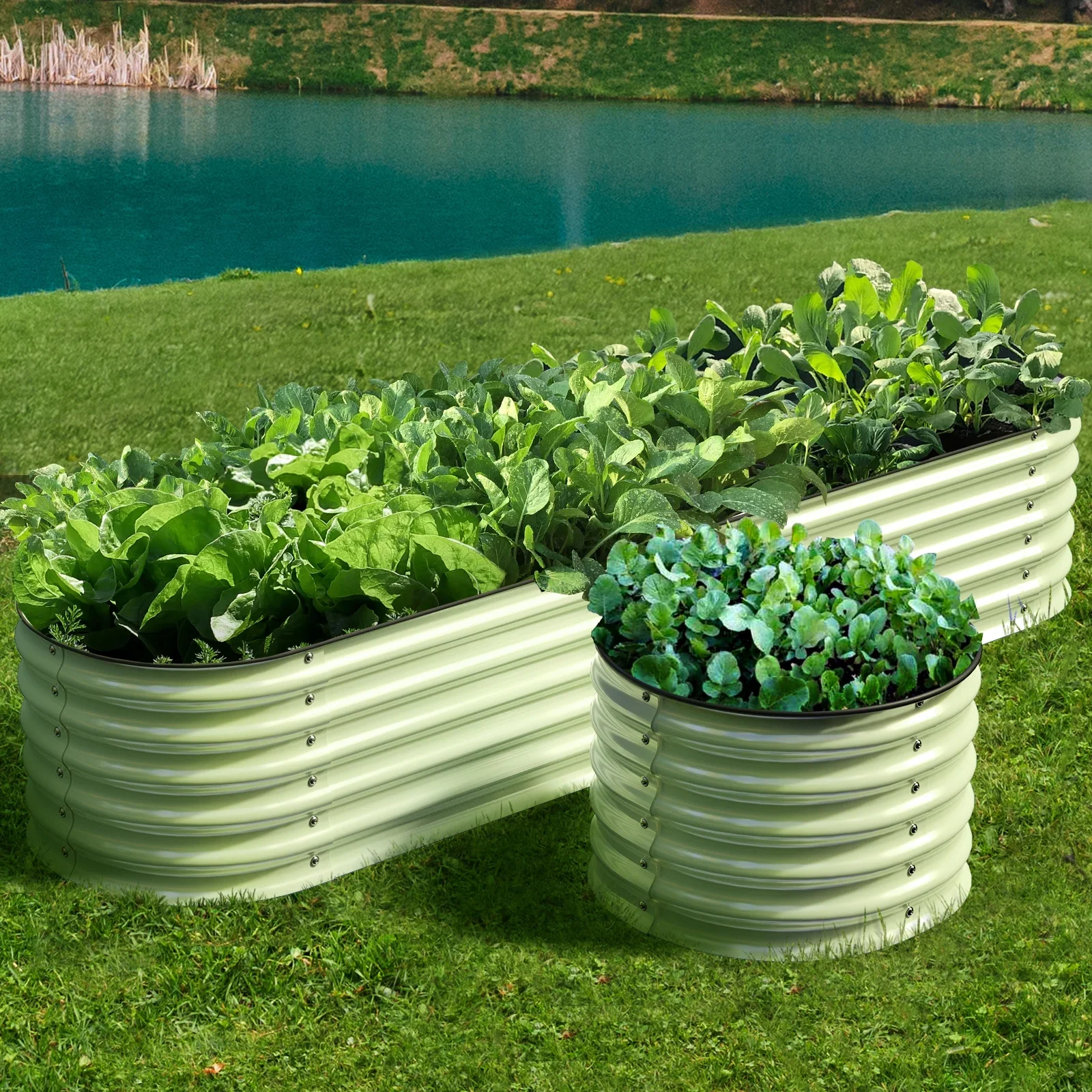 Olle 4-Style Modular Galvanized Raised Garden Beds [Build 1 of 4 Configurations]