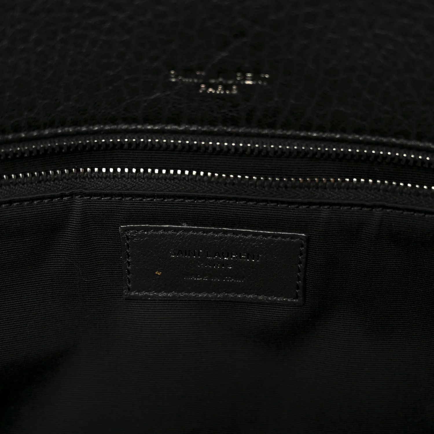 Grained Lambskin Monogram Large Niki Chain Satchel Black