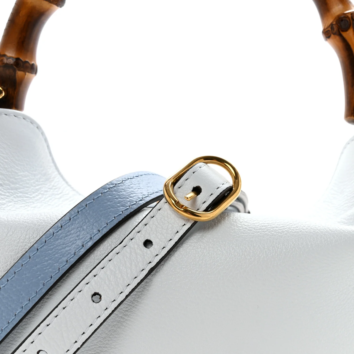 Softy Wonka Textured Dollar Calfskin Small Diana Shoulder Bag Pale Blue