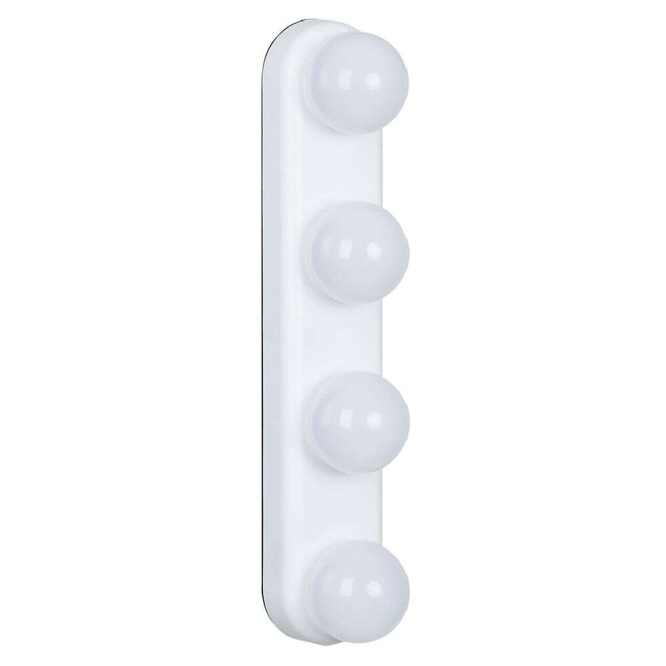 Lampe de miroir 4 spots blanc