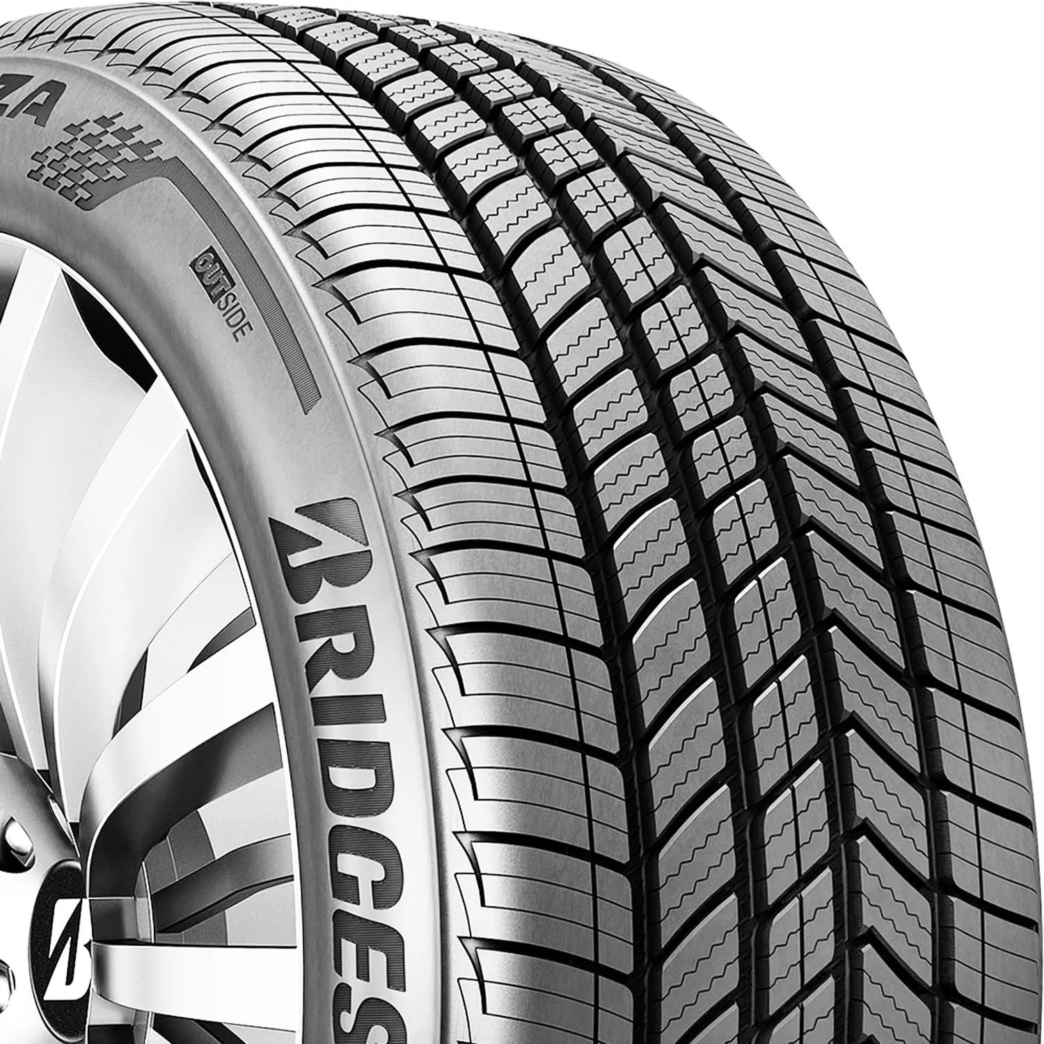 Set of 4 Bridgestone Turanza Quiettrack 215/55R17 94V a/S All-Season Tires