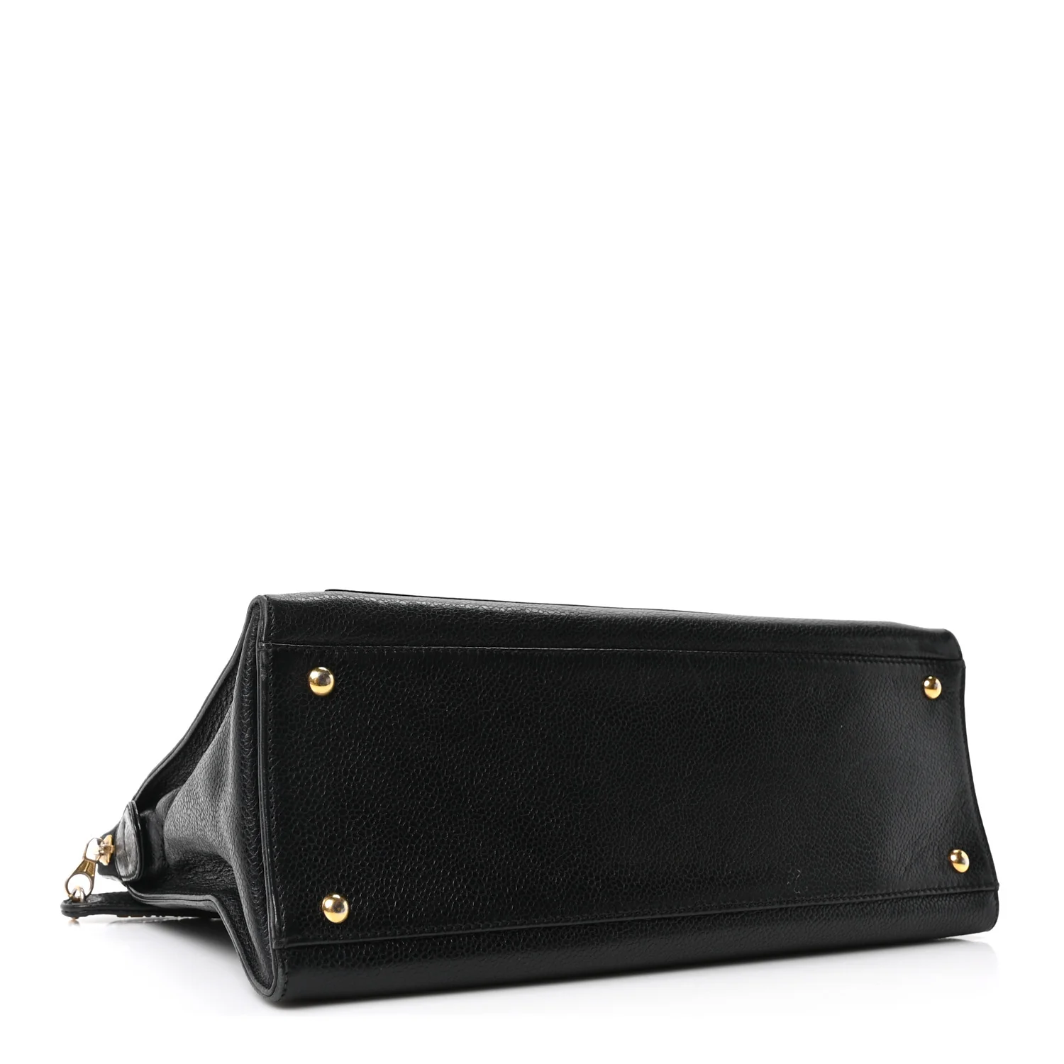 Caviar Flap Shoulder Bag Black
