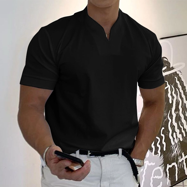 T-shirt de sport à manches courtes avec poche pour homme d'affaires