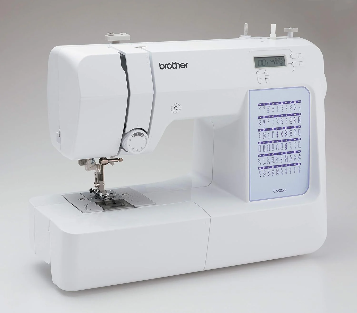 Machine à coudre informatisée Brother CS5055, 60 points intégrés, écran LCD